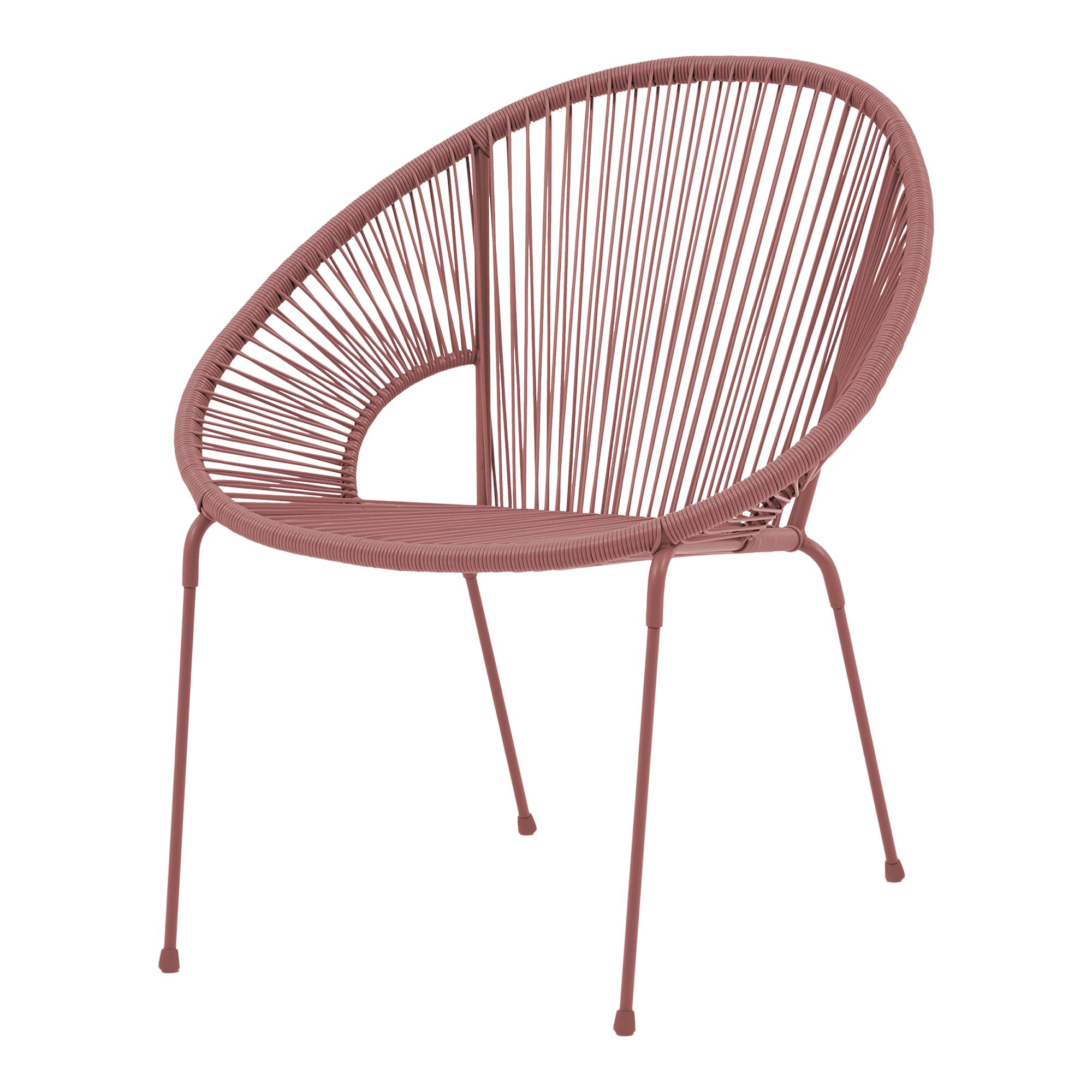 Hosti Red Rattan effect Chair
