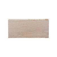 Hotham White wash Oak effect Real wood top layer Flooring Sample, (W)130mm