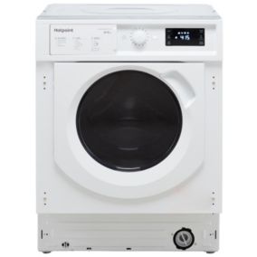 Hotpoint BIWDHG861484UK White Built-in Condenser Washer dryer, 8kg/6kg