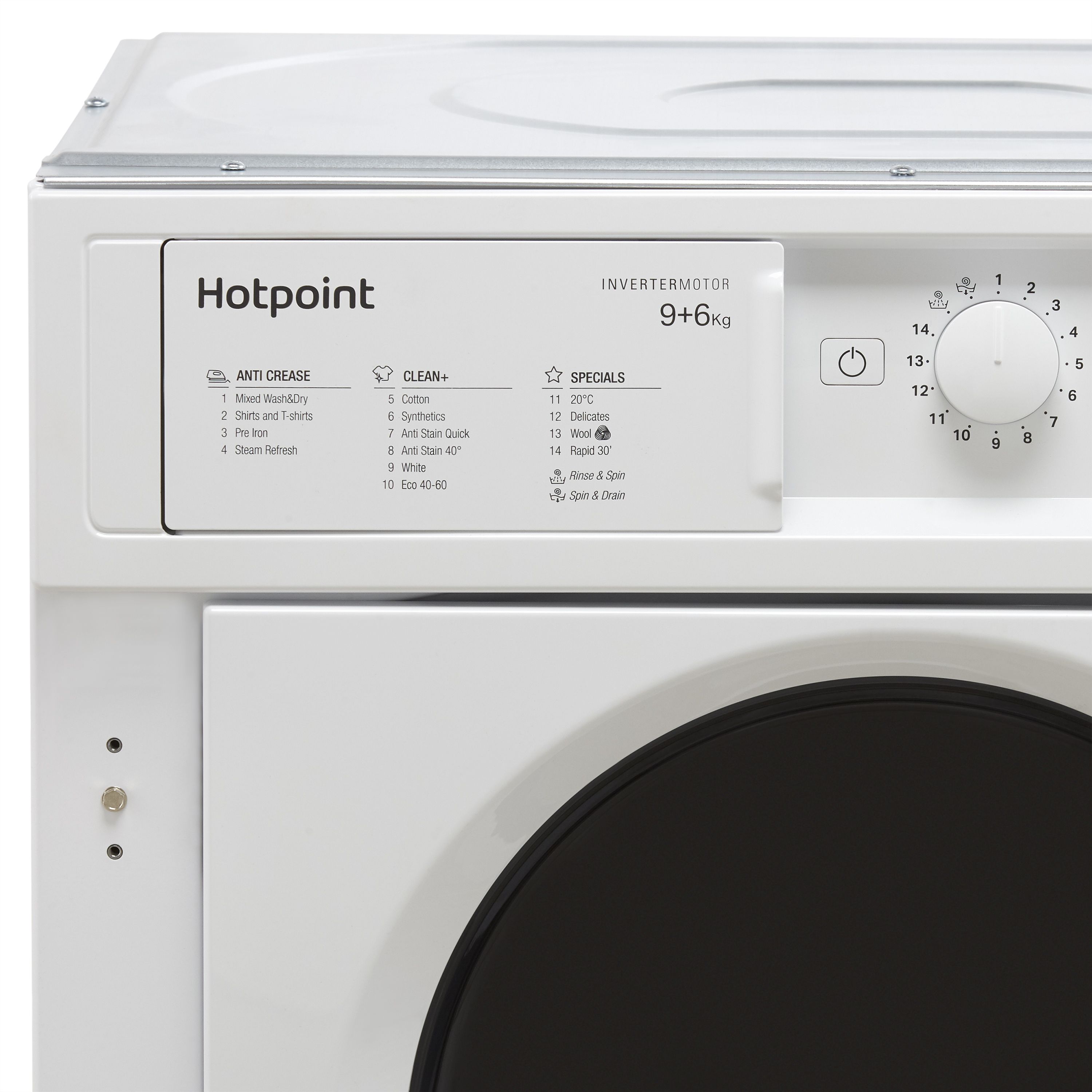 Hotpoint BIWDHG961484UK_WH 9kg/6kg Built-in Condenser Washer dryer - White