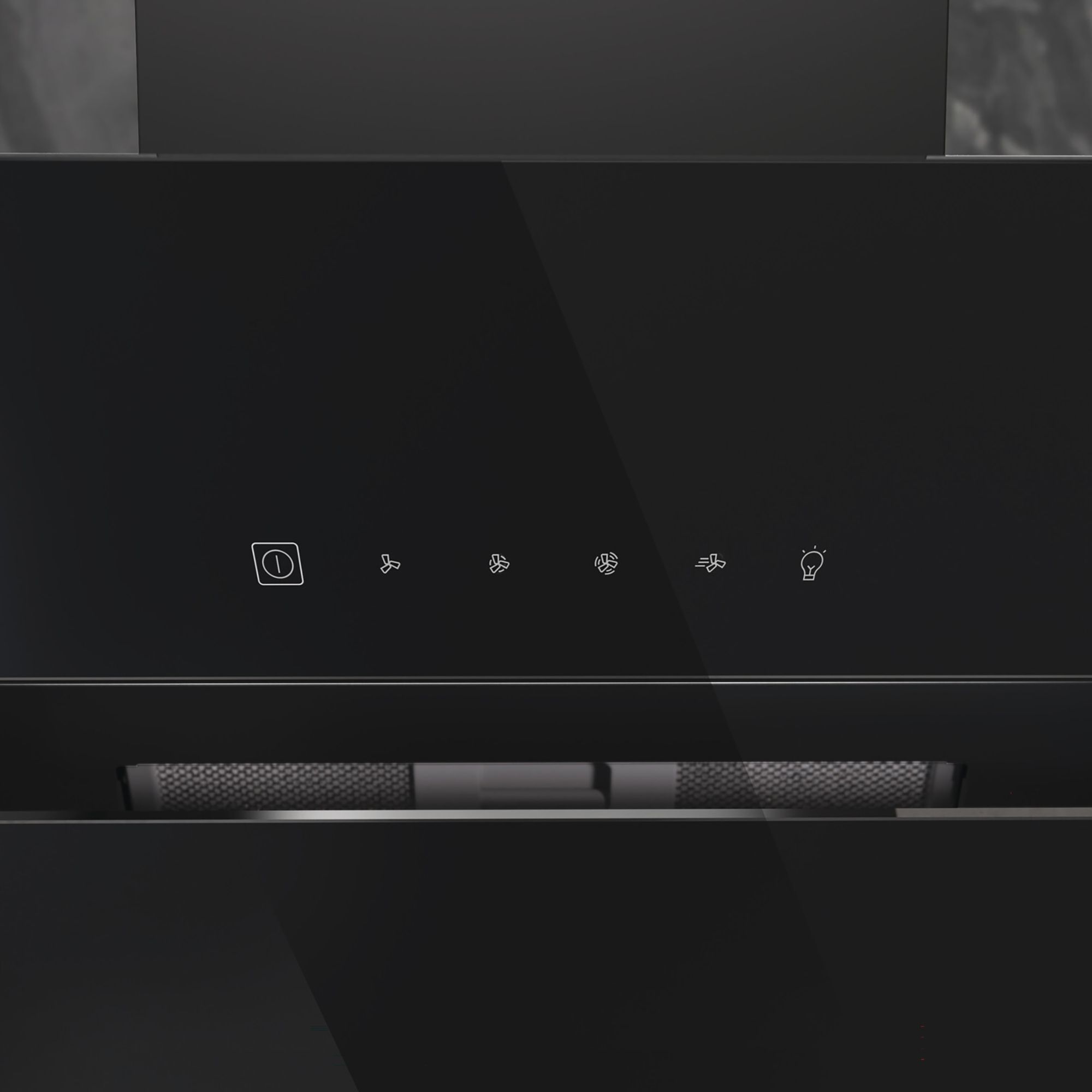 Hotpoint DropProtect PHVS 61F LT DP K Glass Chimney Cooker hood (W)59.8cm - Black