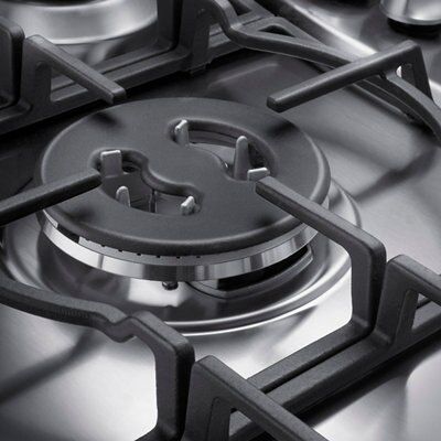 Hotpoint GC751TX 5 Burner Stainless steel Gas Hob, (W)750mm | DIY at B&Q