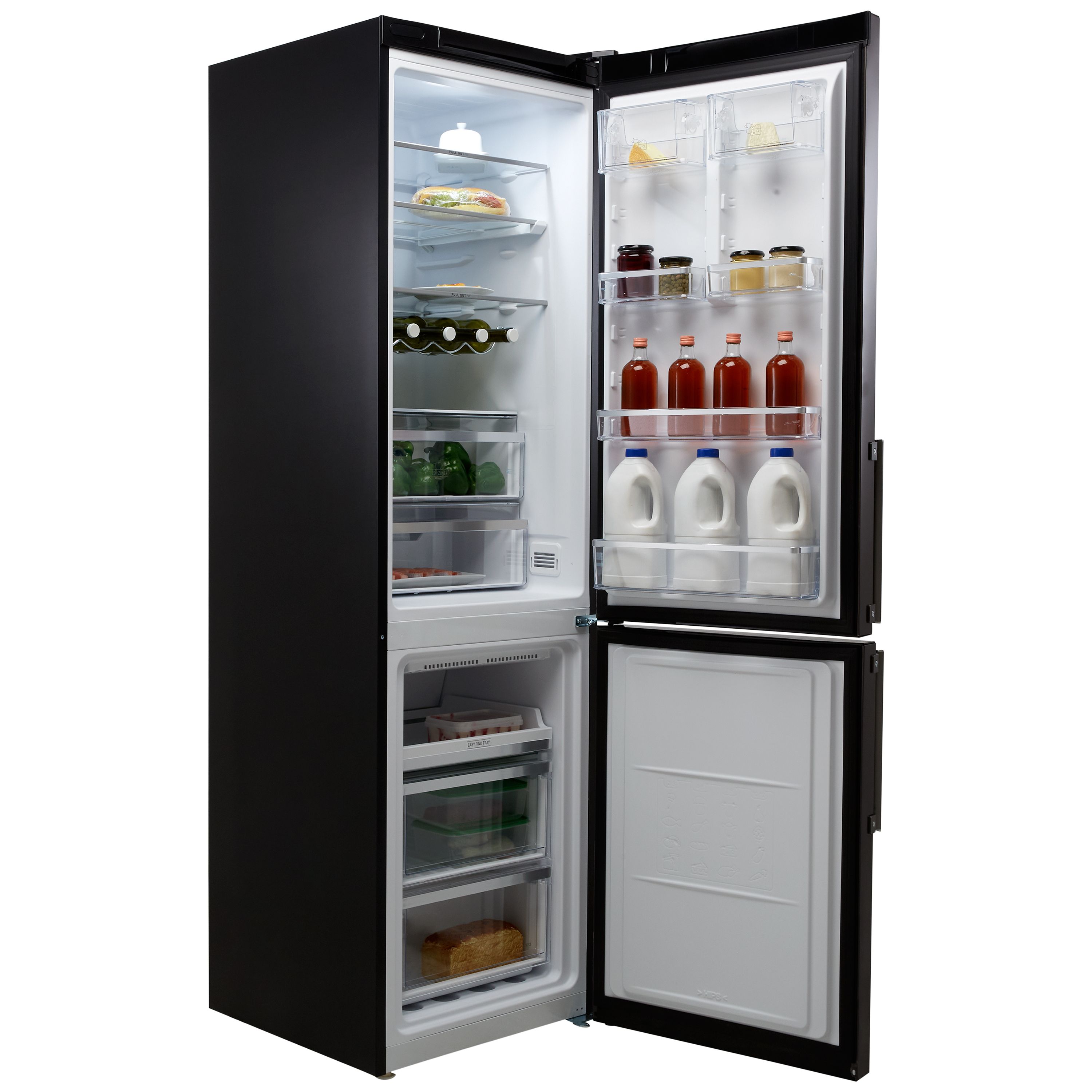 Hotpoint H9T921TKSH2_BK 60:40 Contemporary Freestanding Fridge freezer - Black