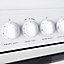 Hotpoint HAE60P S 60cm Double Electric Cooker with Ceramic Hob - White