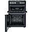 Hotpoint HDM67G9C2CB/UK_BK 60cm Double Electric & gas Cooker with Gas Hob - Black