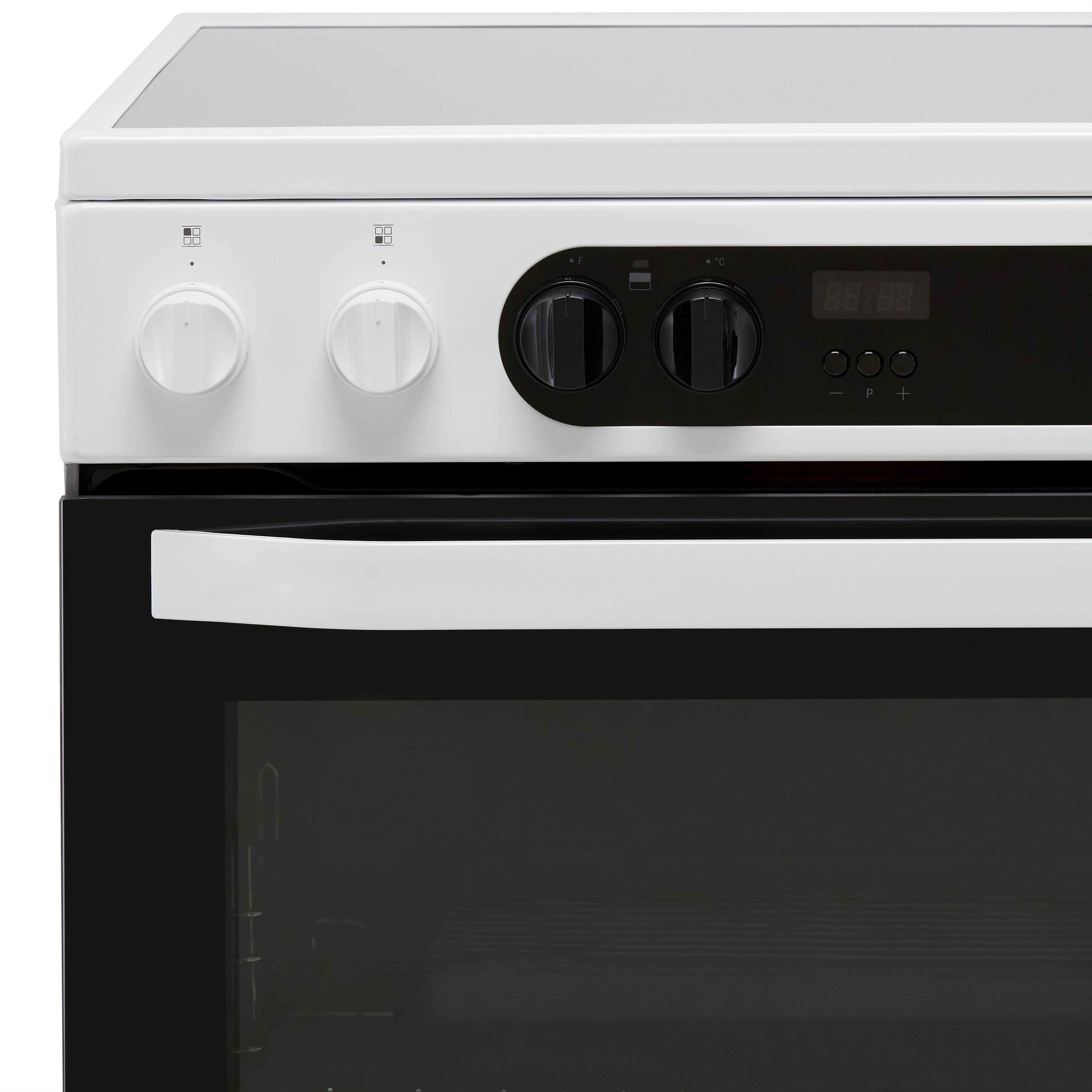 Hotpoint HDM67V9CMW/U_WH 60cm Double Electric Cooker with Ceramic Hob - White
