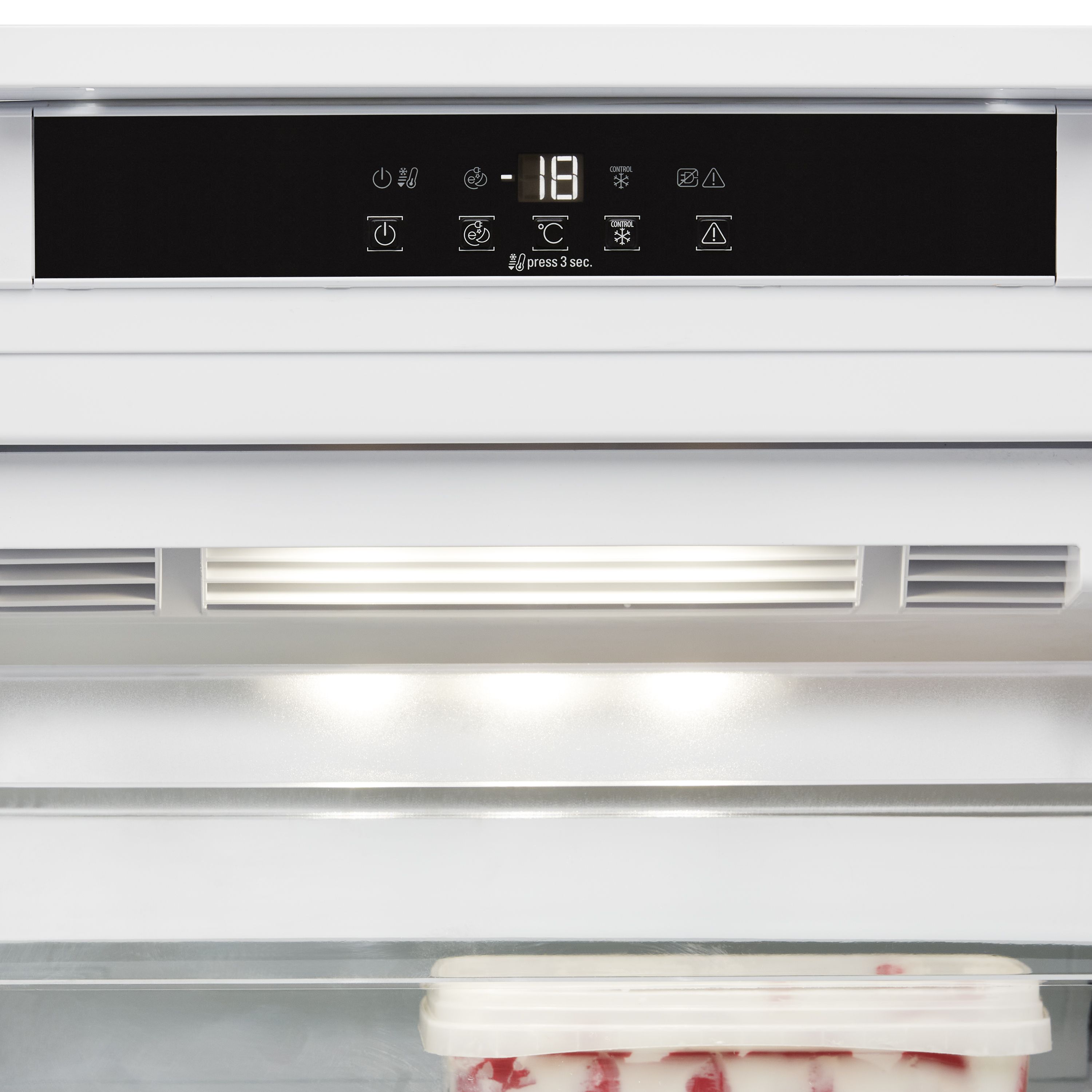 Hotpoint HF1801EF1UK Integrated Frost free Freezer - Gloss white