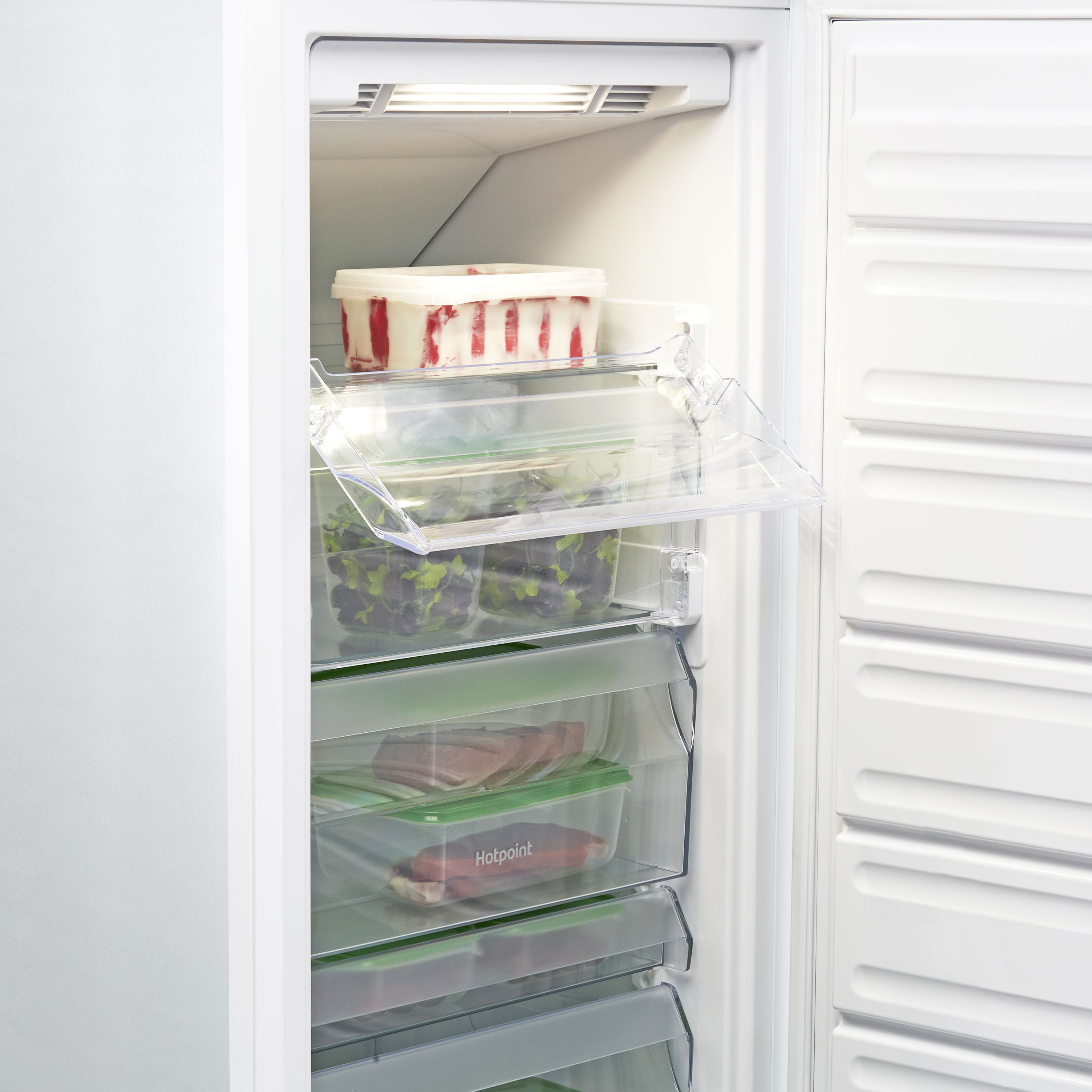 Hotpoint HF1801EF1UK Integrated Frost free Freezer - Gloss white