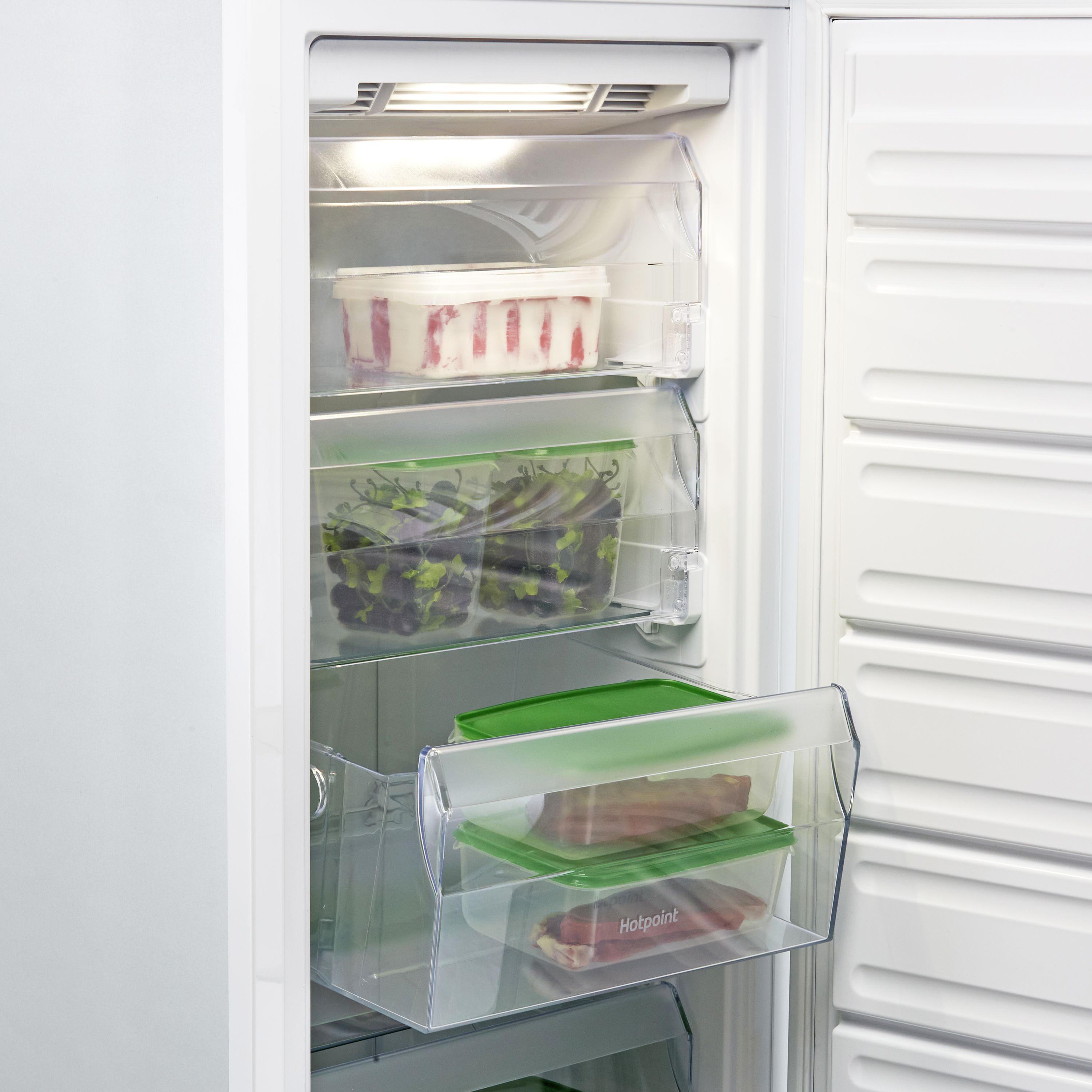 Hotpoint HF1801EF1UK Integrated Frost free Freezer - Gloss white