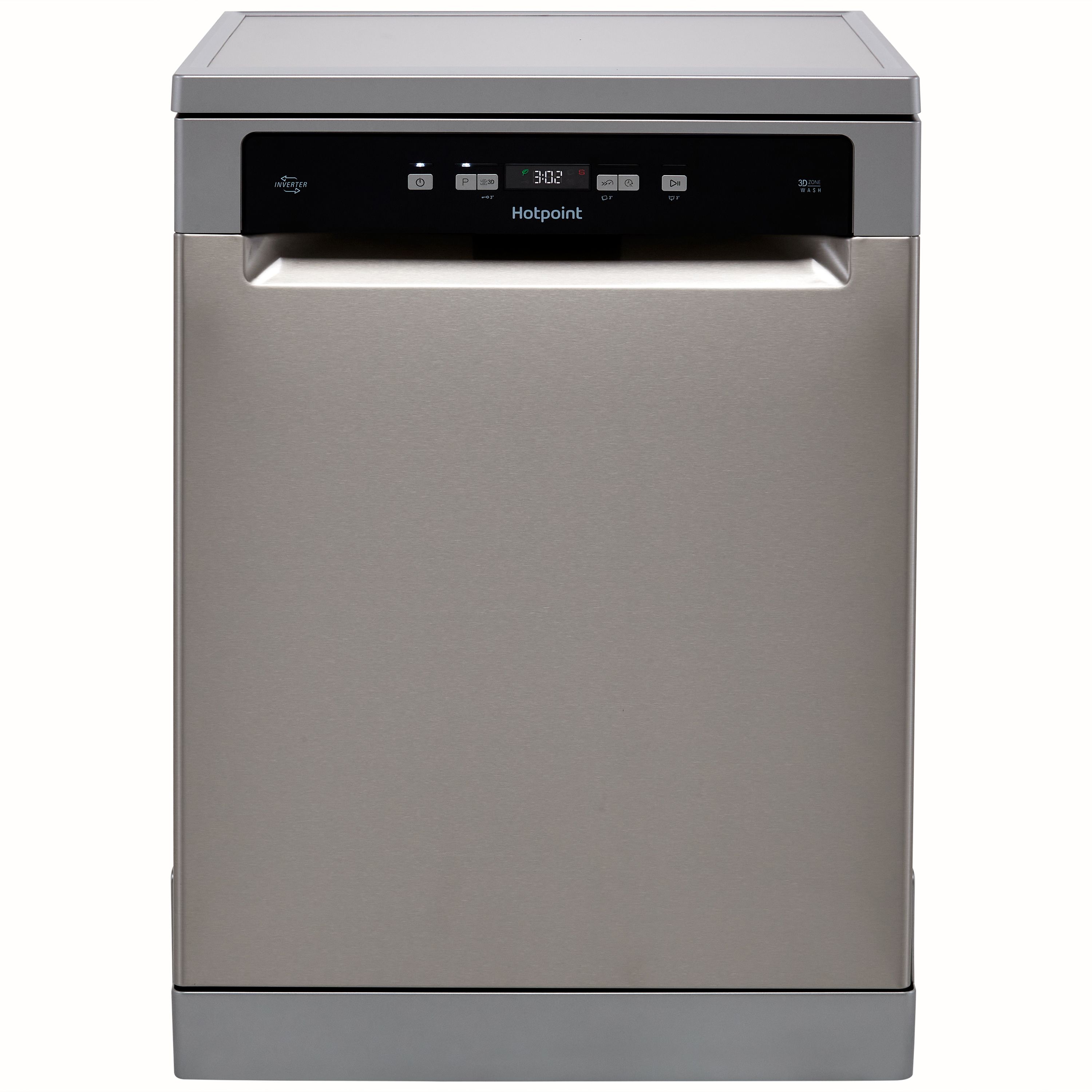 Hotpoint HFC3C26WCXUK_SI Freestanding Full size Dishwasher - Silver effect