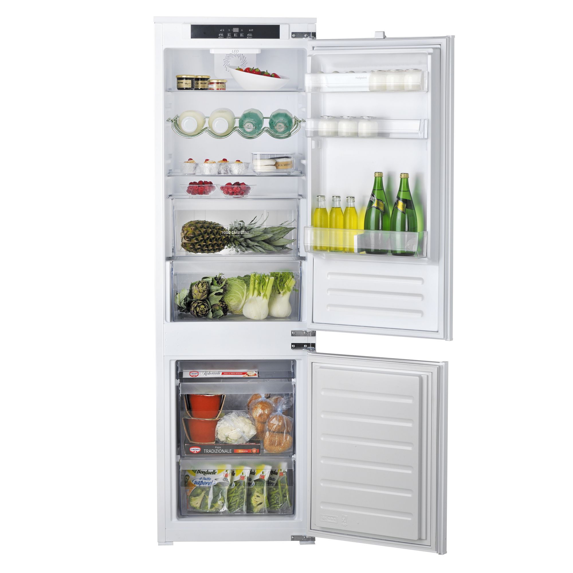 Hotpoint Hm7030ecaa03 White Integrated Fridge Freezer Diy At Bandq 