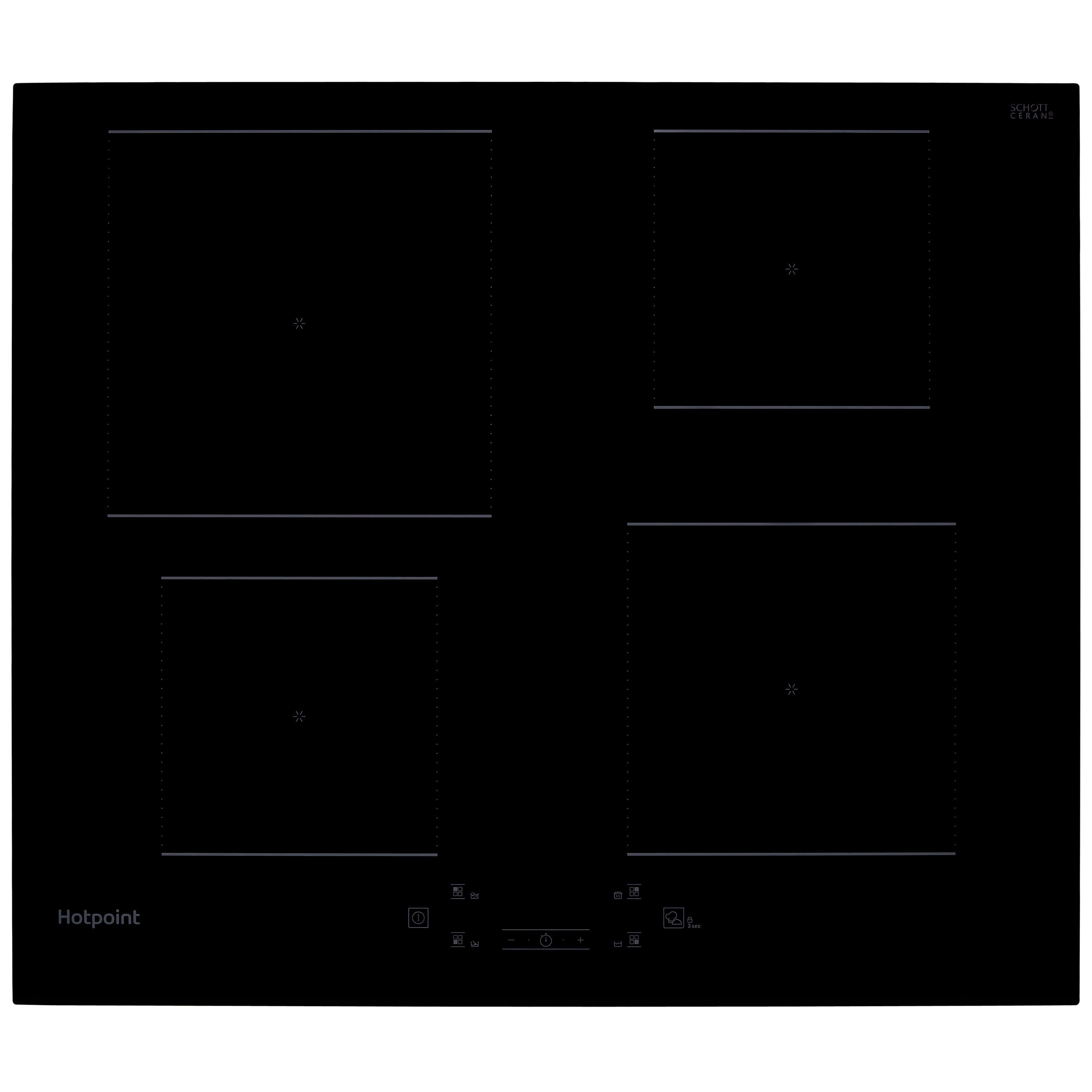Hotpoint HotSA2Induct_SSB Built-in Single Multifunction oven & induction hob pack - Stainless steel