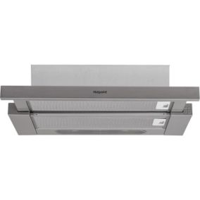 Hotpoint HSFX.1/1 Metal Telescopic Cooker hood (W)59.8cm - Stainless Steel