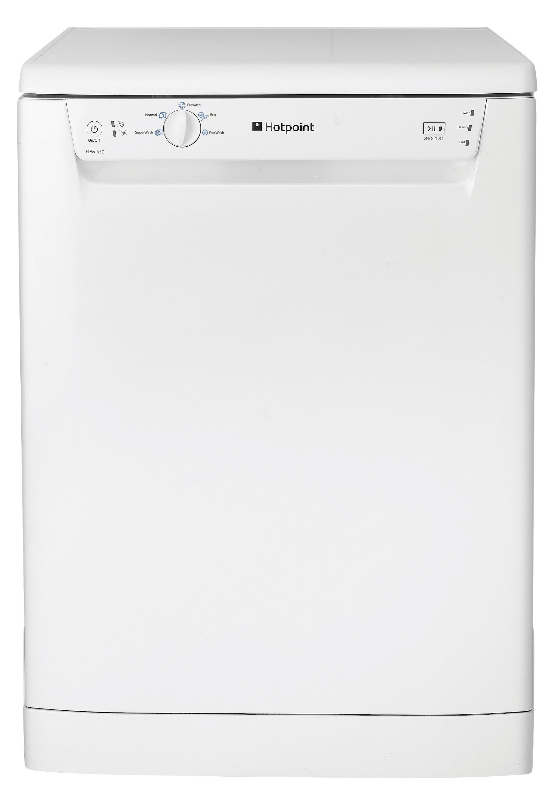 Hotpoint IDW60M Freestanding White Full size Dishwasher DIY at B&Q