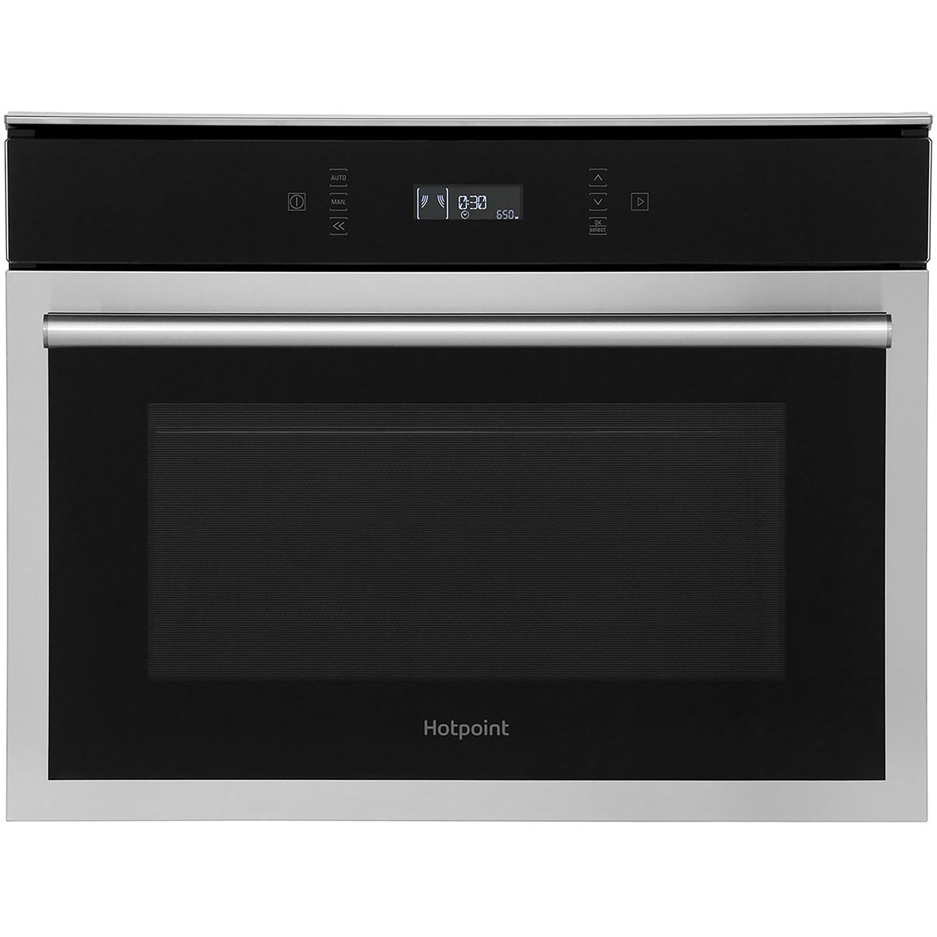 Hotpoint MP676IXH Built-in Single Oven with microwave - Stainless steel