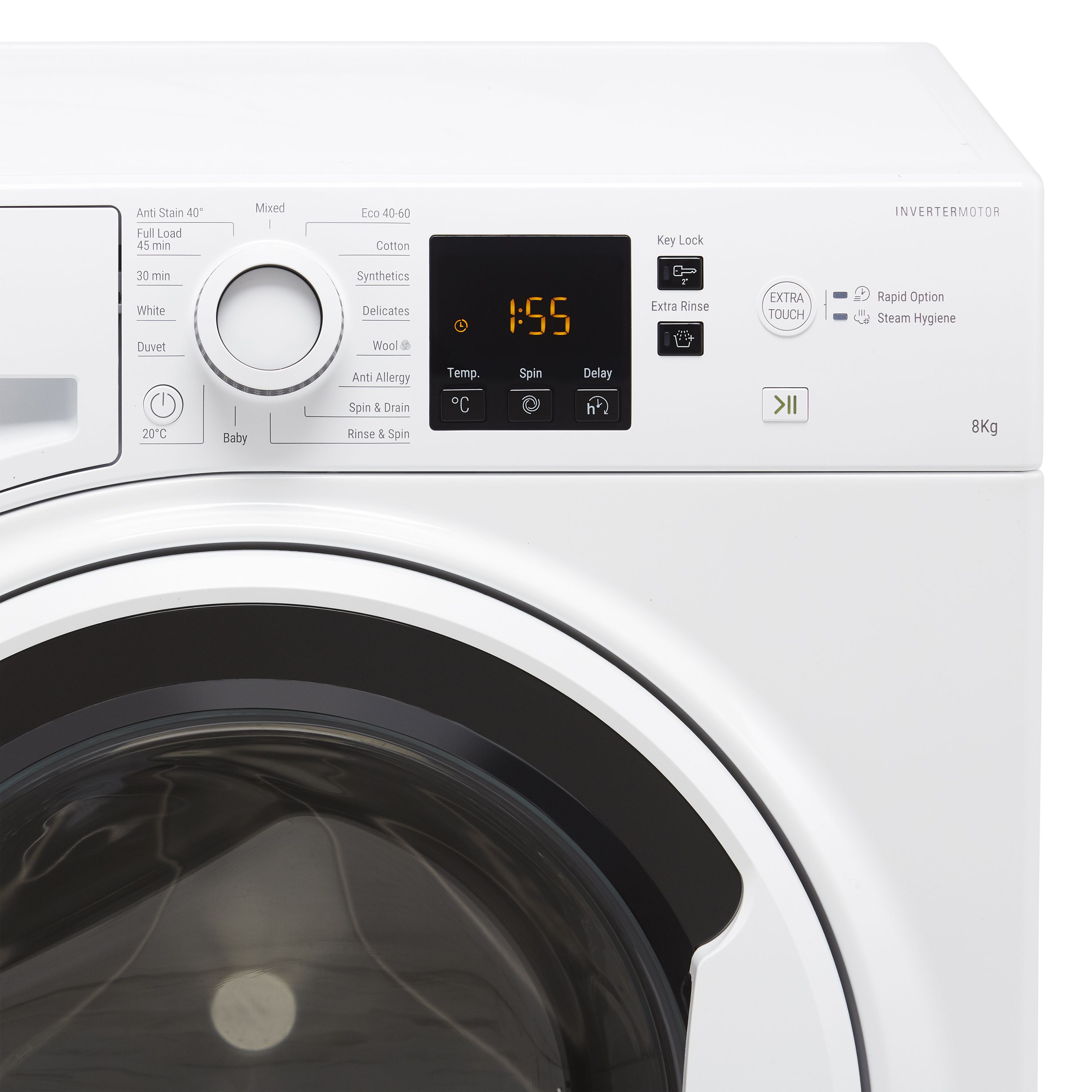 hotpoint nswa843cwwukn 8kg washing machine with 1400 rpm