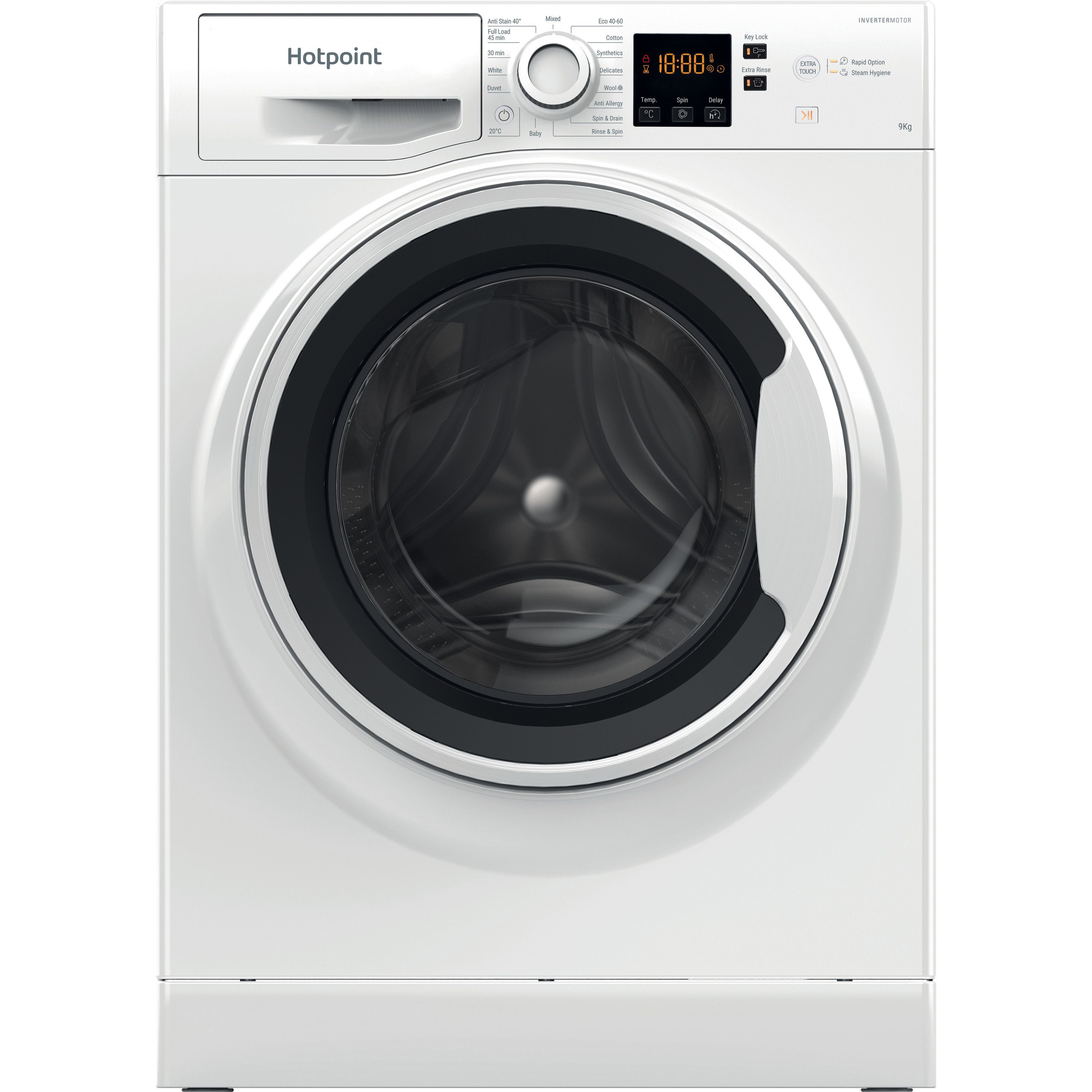 Hotpoint NSWA945CWWUKN_WH 9kg Freestanding 1400rpm Washing machine - White