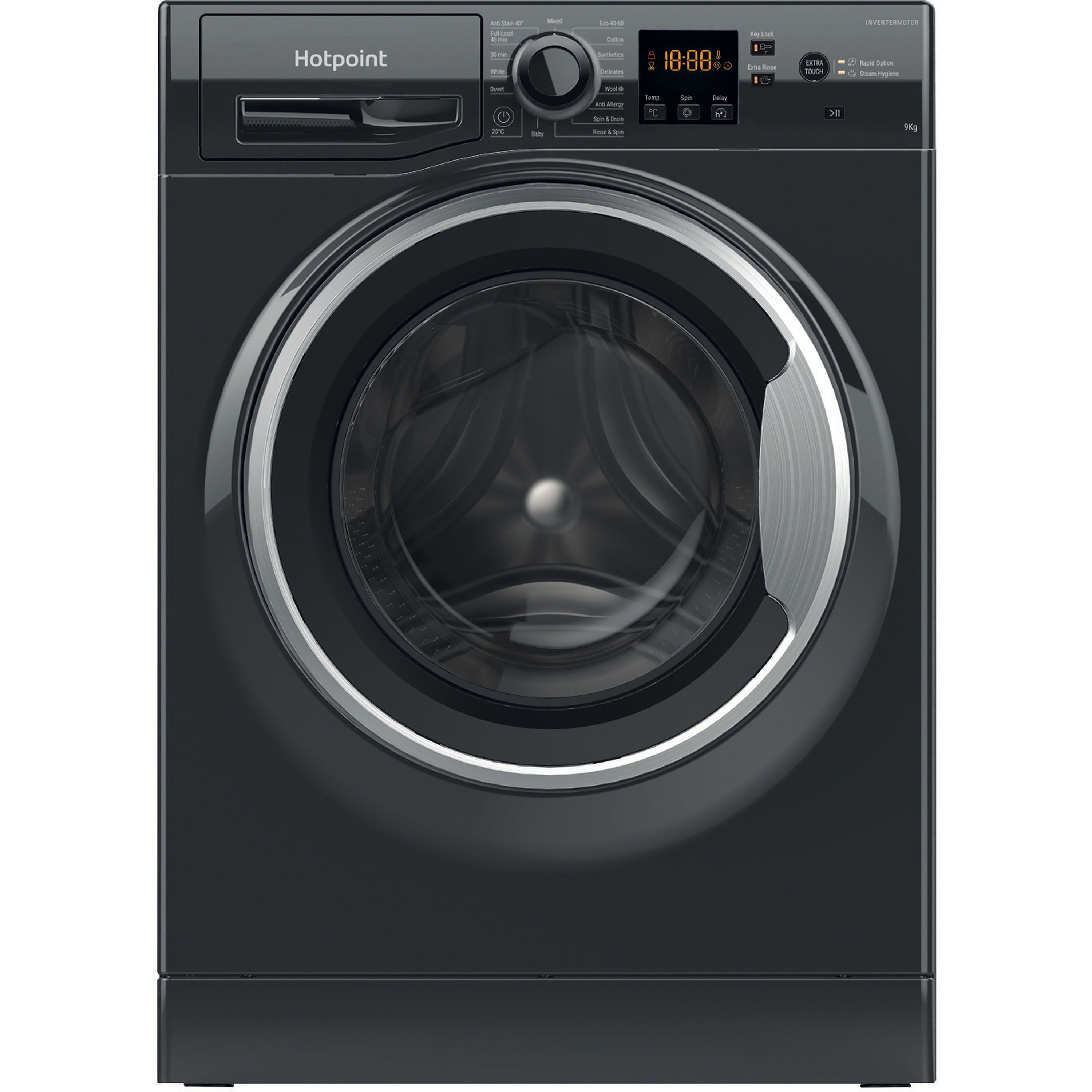 Hotpoint NSWM965CBSUKN_BK 9kg Freestanding 1600rpm Washing machine - Black