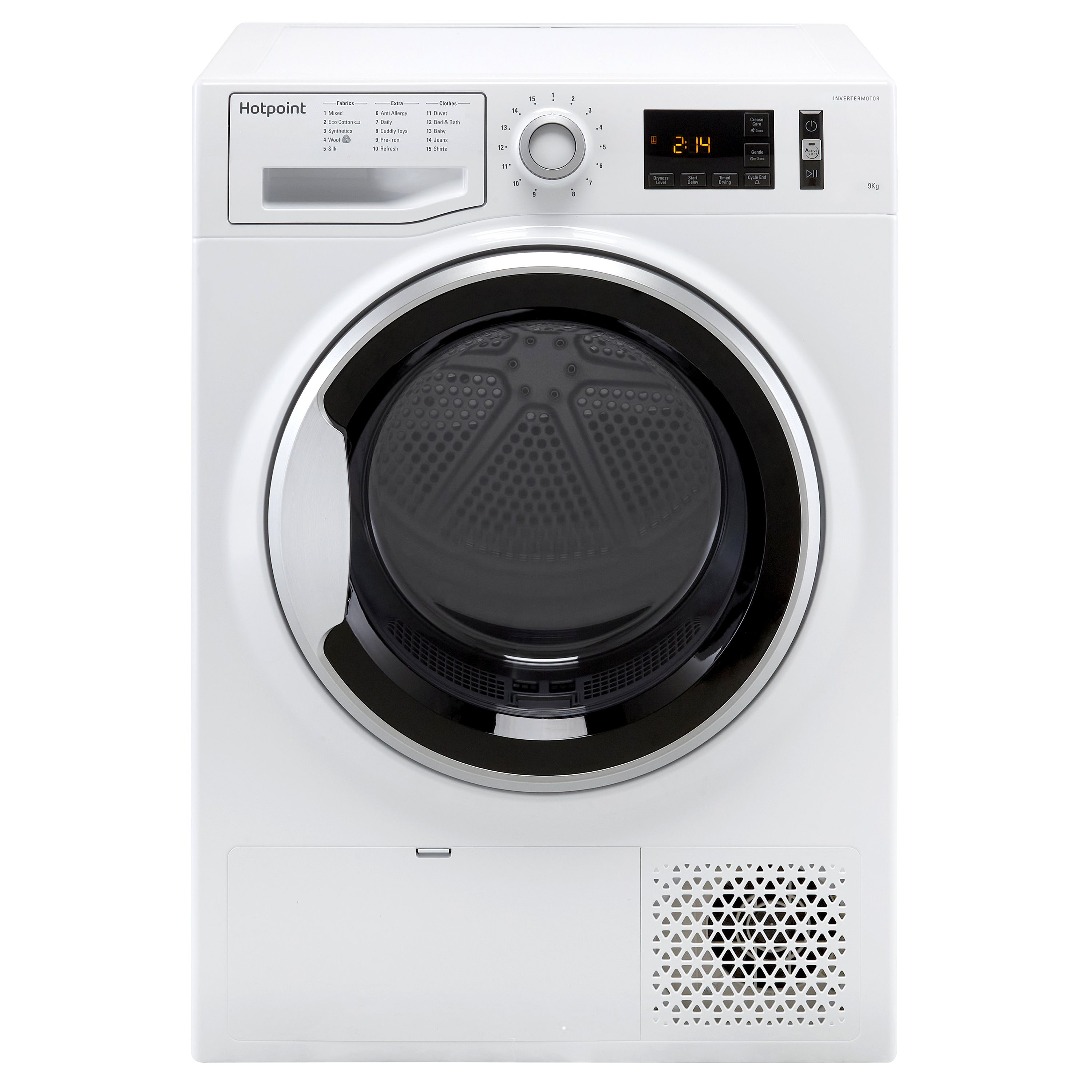 Hotpoint NTM1192SKUK 9kg Freestanding Heat pump Tumble dryer - White ...