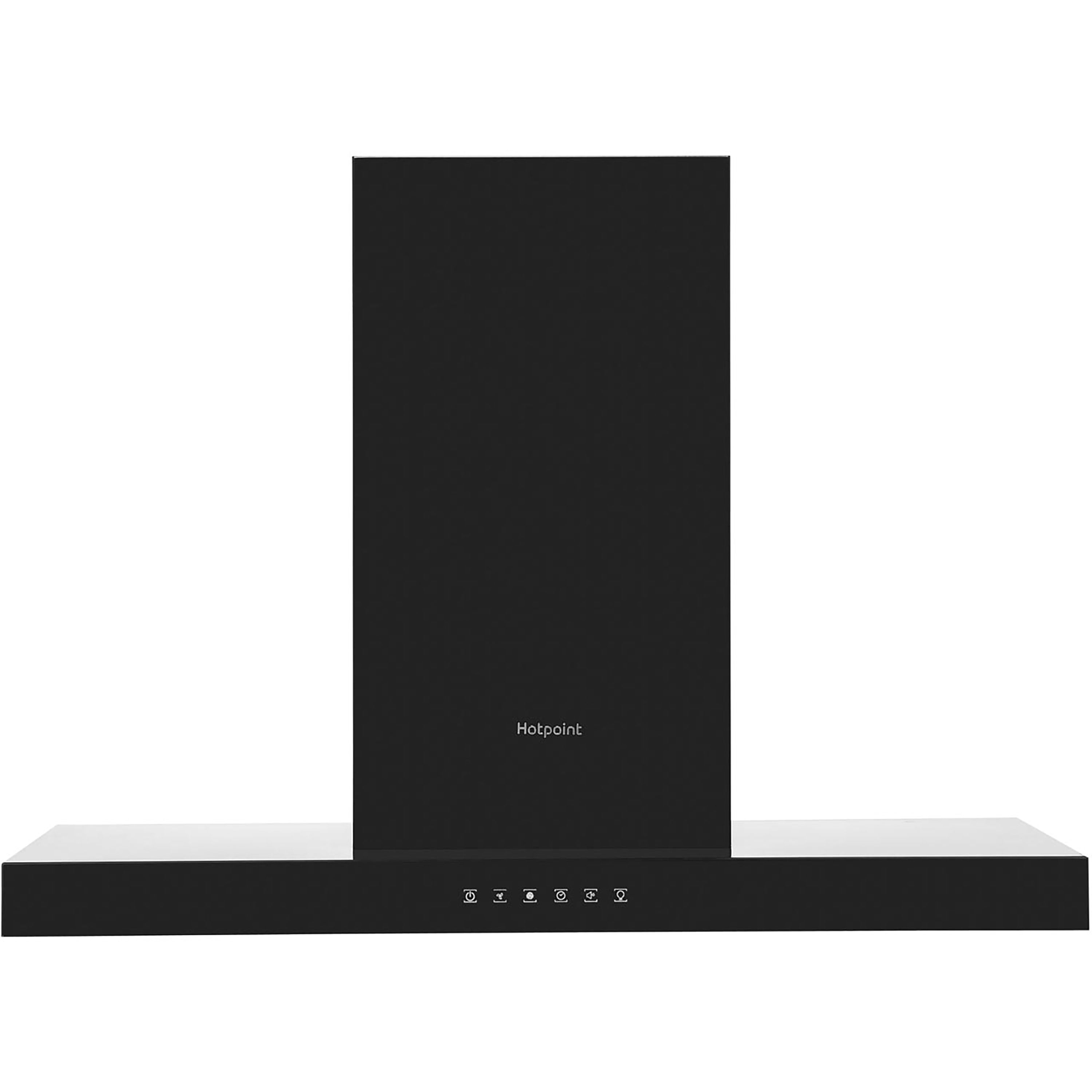 Hotpoint PHBS9.8CLTDK_BK Metal & plastic Chimney Cooker hood (W)89.8cm - Black