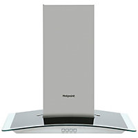 Hotpoint PHGC6.4FLMX Metal Chimney Cooker hood (W)60cm - Stainless Steel