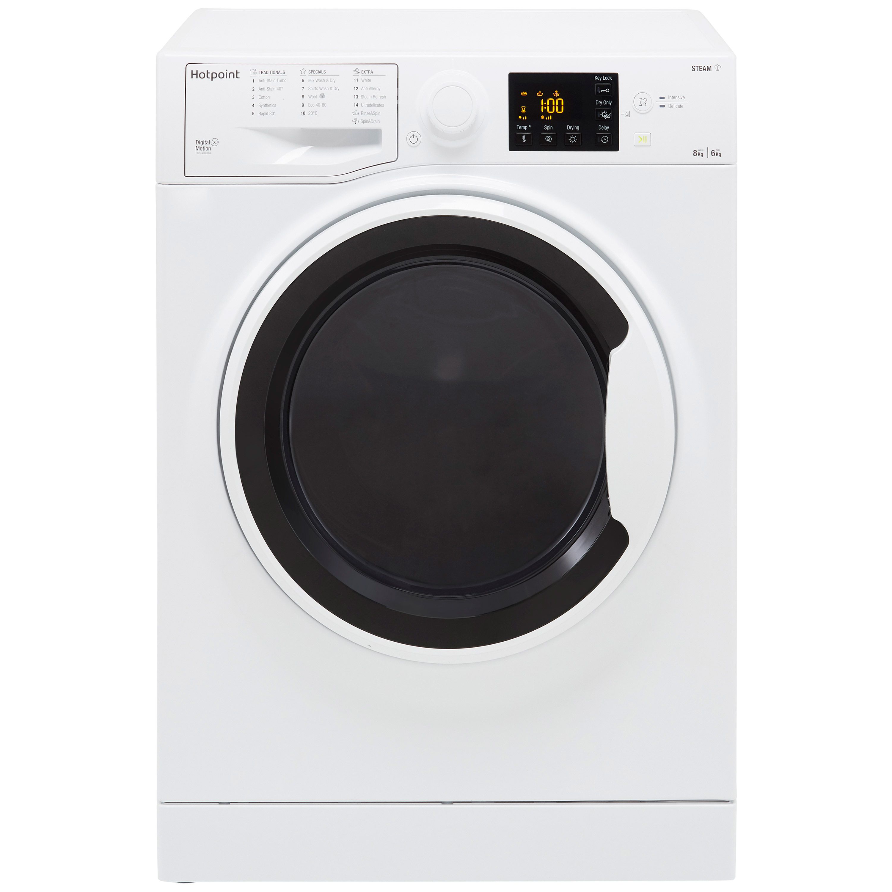 Hotpoint RDG8643WWUKN 8kg/6kg Freestanding Condenser Washer dryer