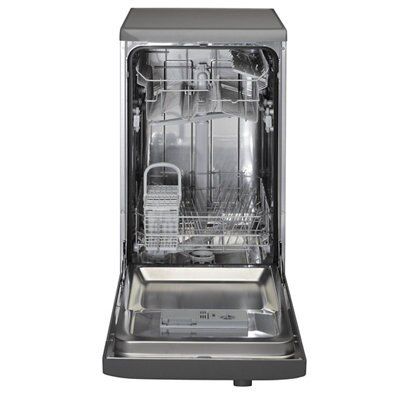 Hotpoint SIAL11010G Freestanding Slimline Dishwasher Graphite