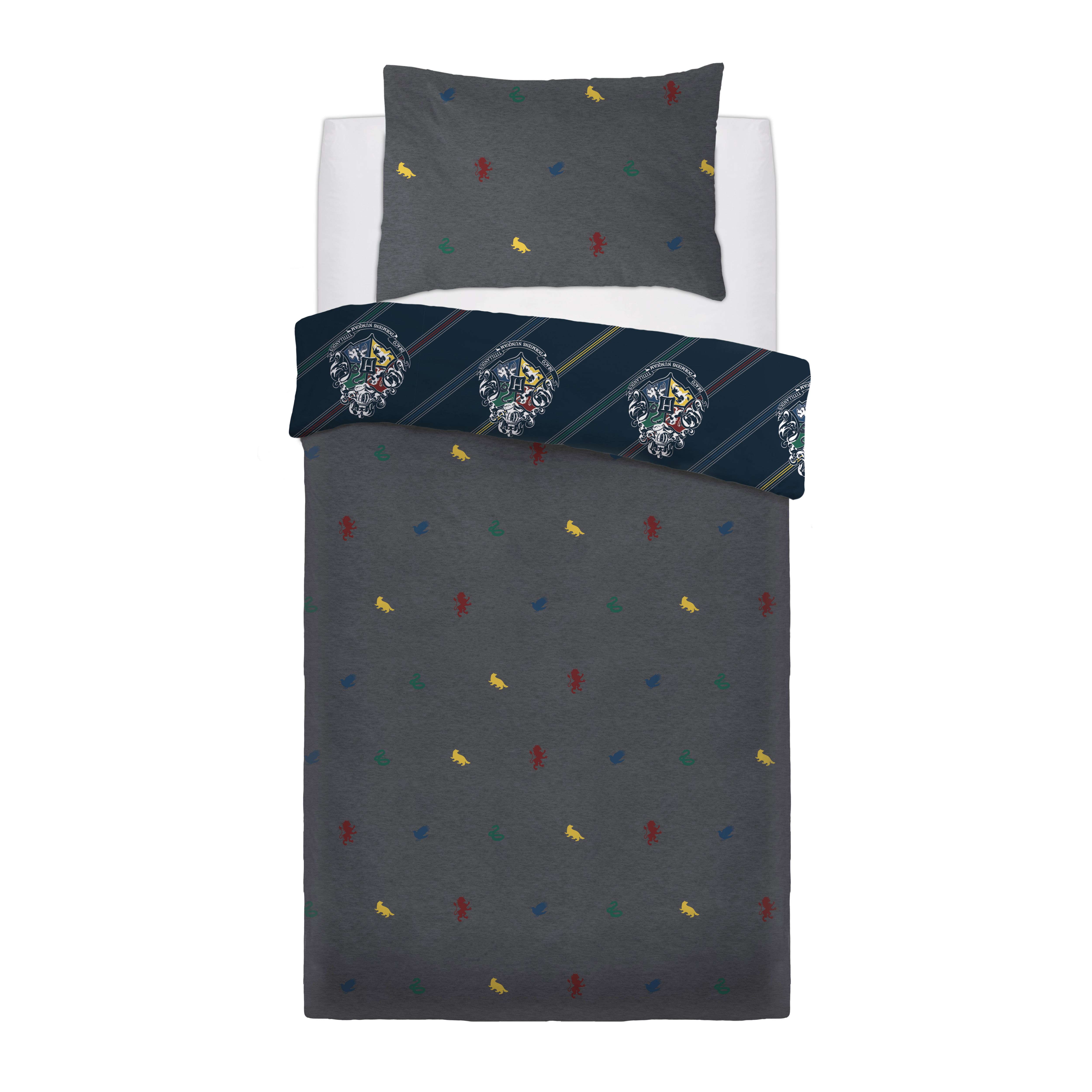 House colours Grey Single Bedding set