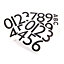 House Nameplate Company Stainless steel Non self-adhesive Door number, (H)115mm (W)115mm