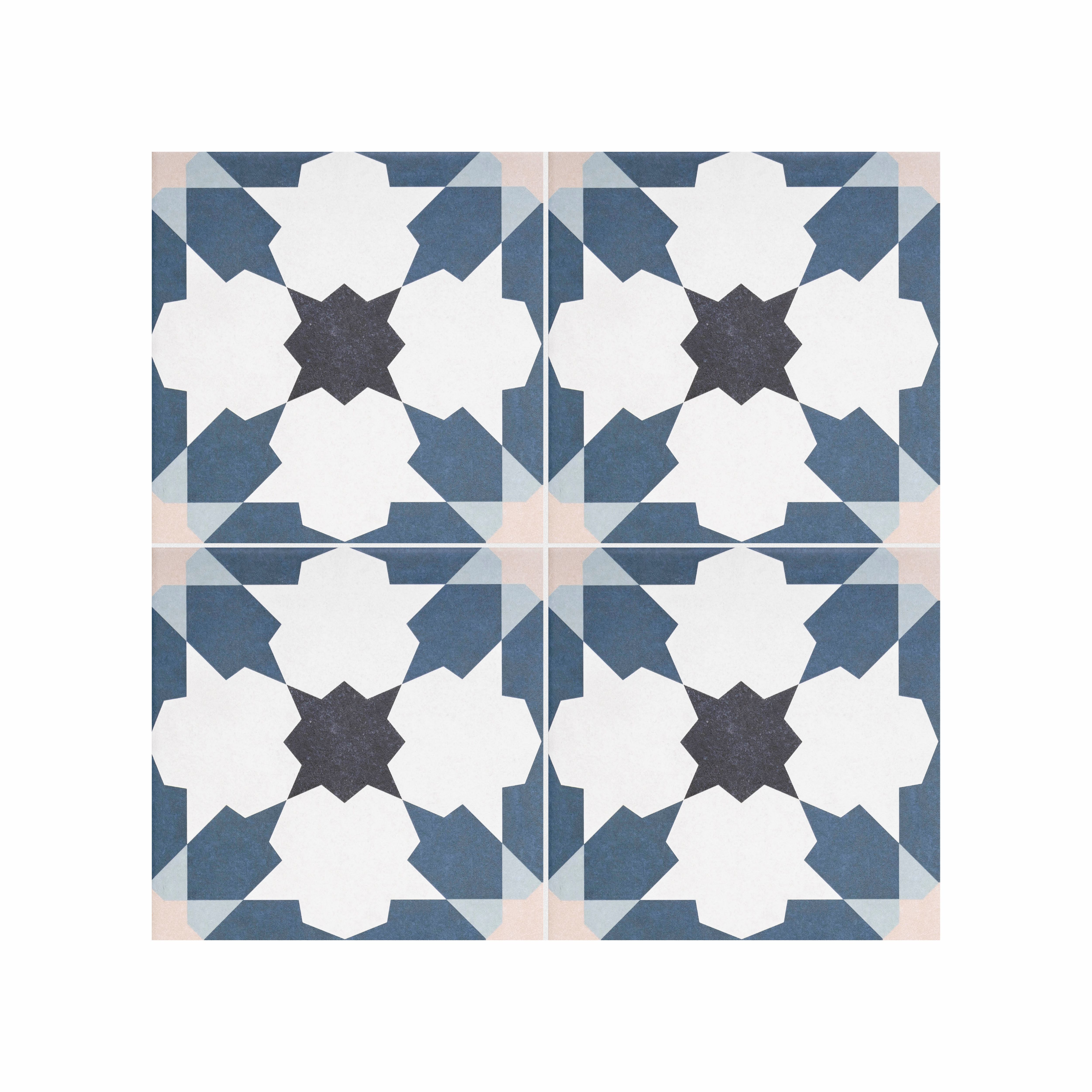 Geo Moroccan Blush Pre-Scored Wall & Floor Tile - Pack Of 7