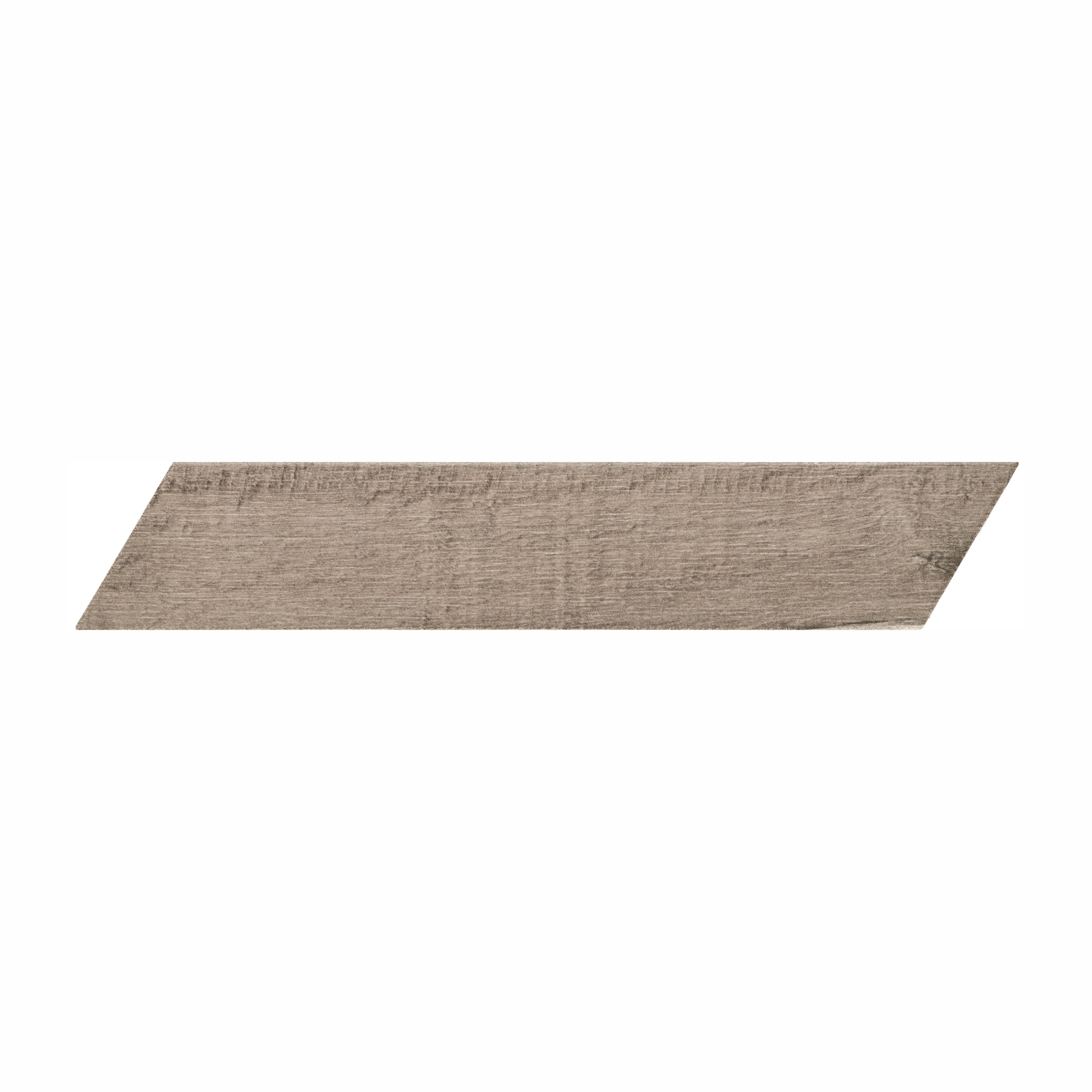 House of Mosaics Chevron Natural Matt Oak effect Textured Porcelain Indoor Wall & floor Tile Sample
