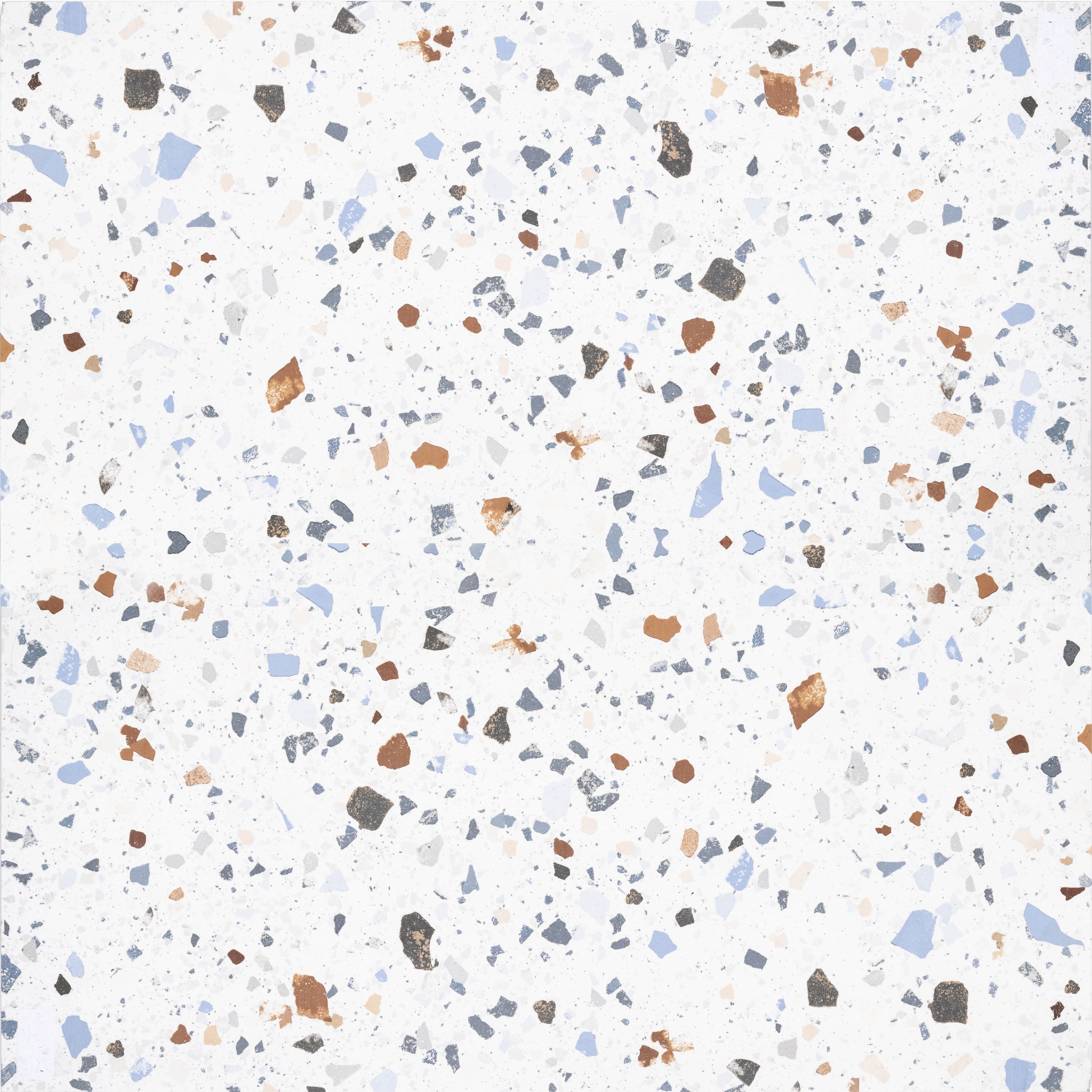 House Of Mosaics Sorrento White Gloss Terrazzo Porcelain Indoor Wall And Floor Tile Sample Diy