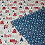 House & snow Christmas wrapping paper 4m, Set of 3