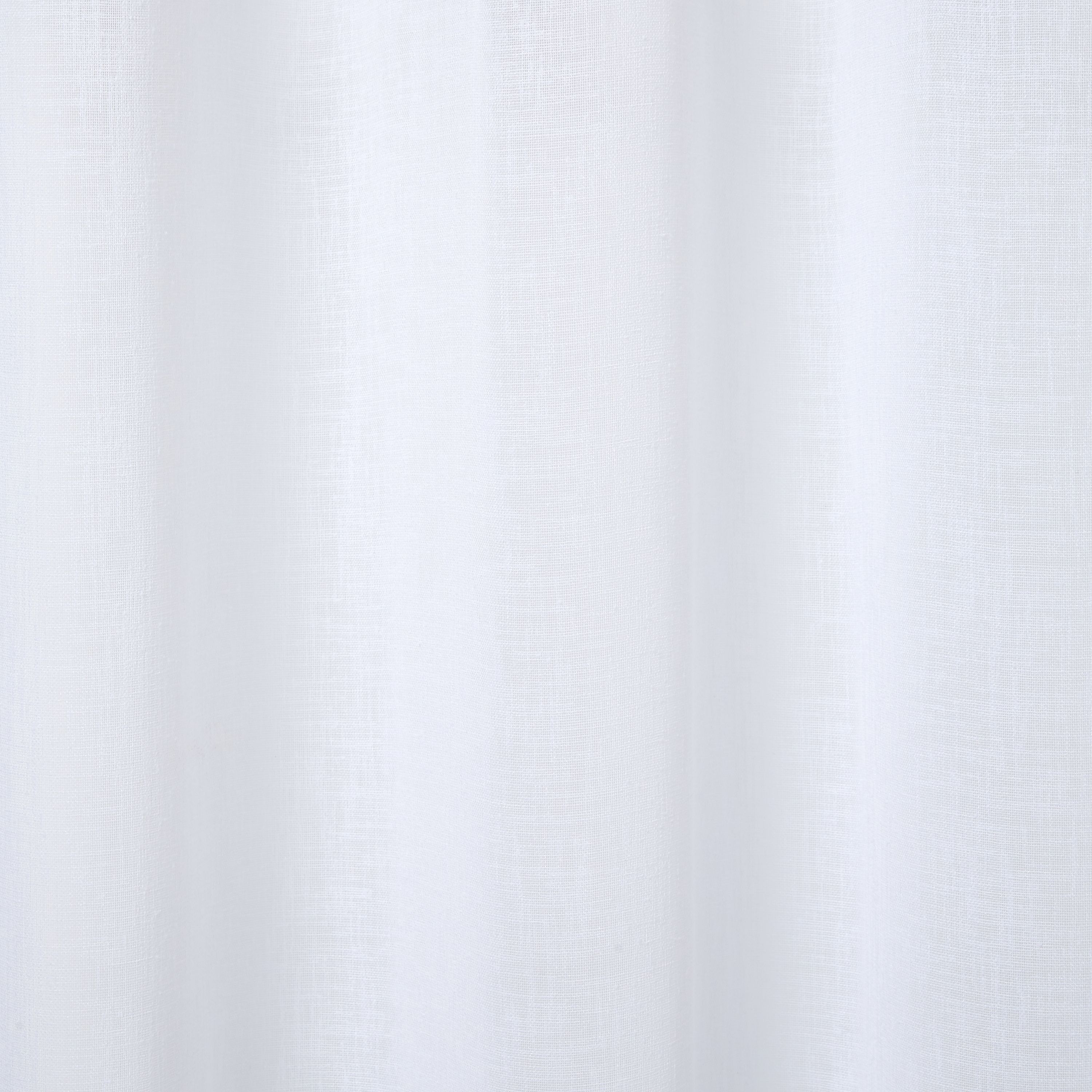 Howley White Plain Net Eyelet Voile curtain (W)140cm (L)260cm, Single