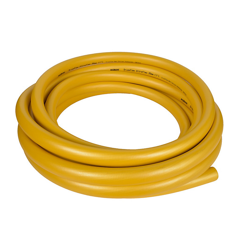 Hozelock 6765 0000 Yellow 5-layer reinforced hose pipe (L)10m | DIY at B&Q