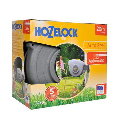 Hozelock Autoreel 40m - Auto Rewind Garden Hose: Hose Reels: Garden  Watering - Buy pond equipment from Pondkeeper: Pond building made easy.