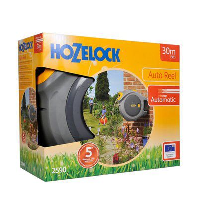 Hozelock Ltd 2590 0000 Auto Reel with 30m Hose, 30 m, Multicolored :  : Everything Else