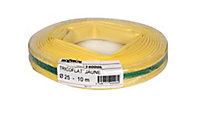 Hozelock Layflat 117044 Yellow 3-layer reinforced hose pipe (L)10m