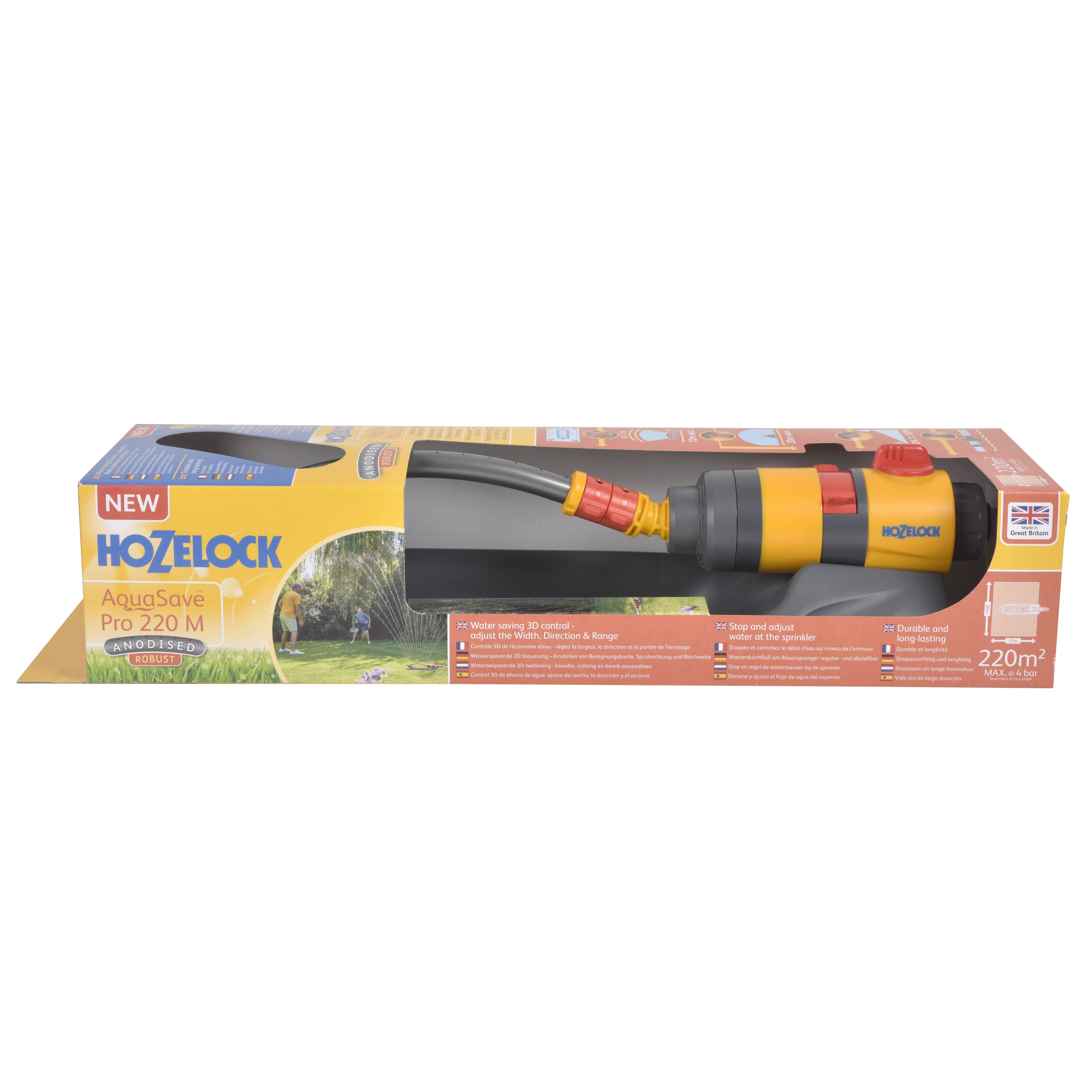 Hozelock Rectangular Sprinkler AquaSave Pro 220m Oscillating sprinkler
