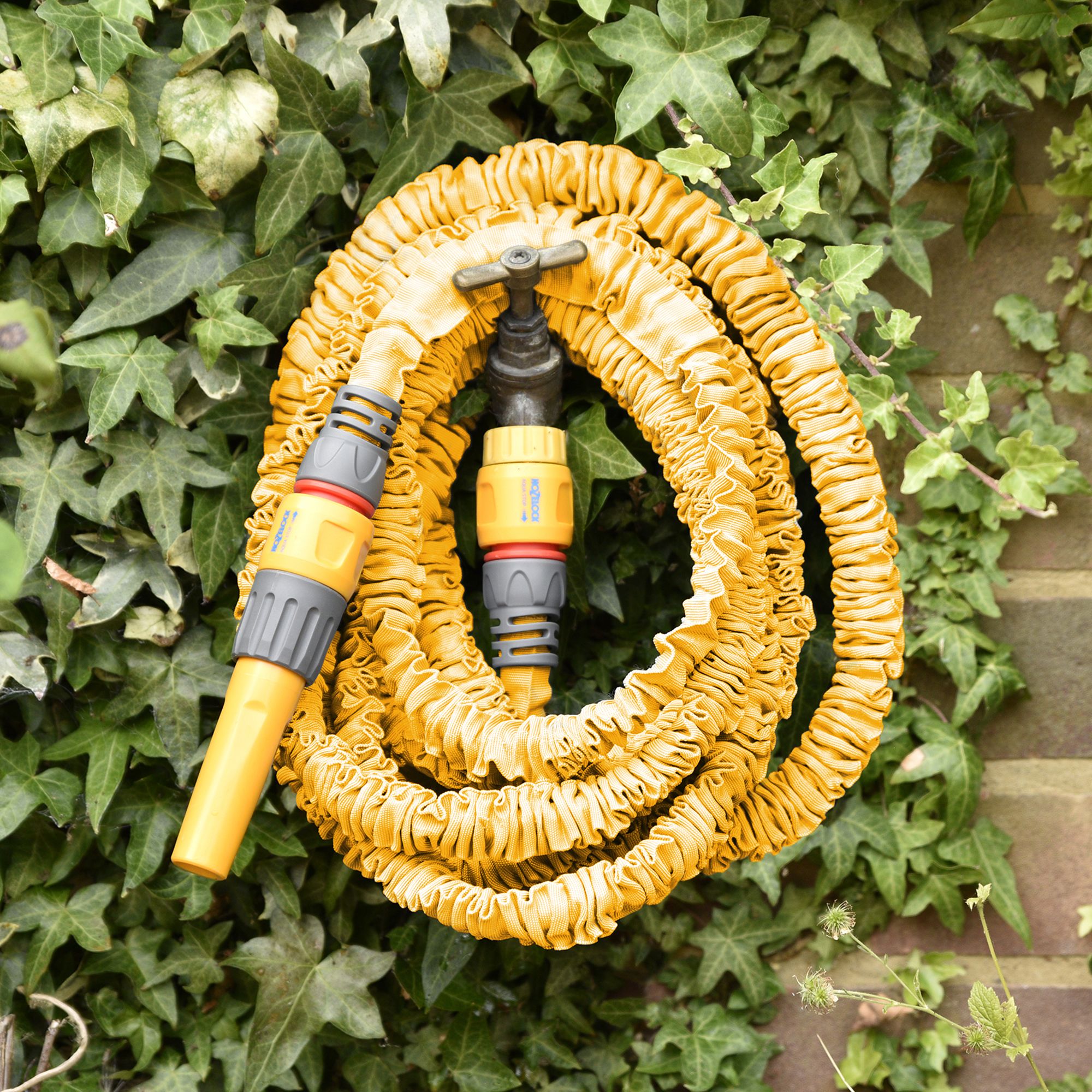 Hozelock Compact Open Reel 15m Garden Hose Pipe Watering Cleaning Yard