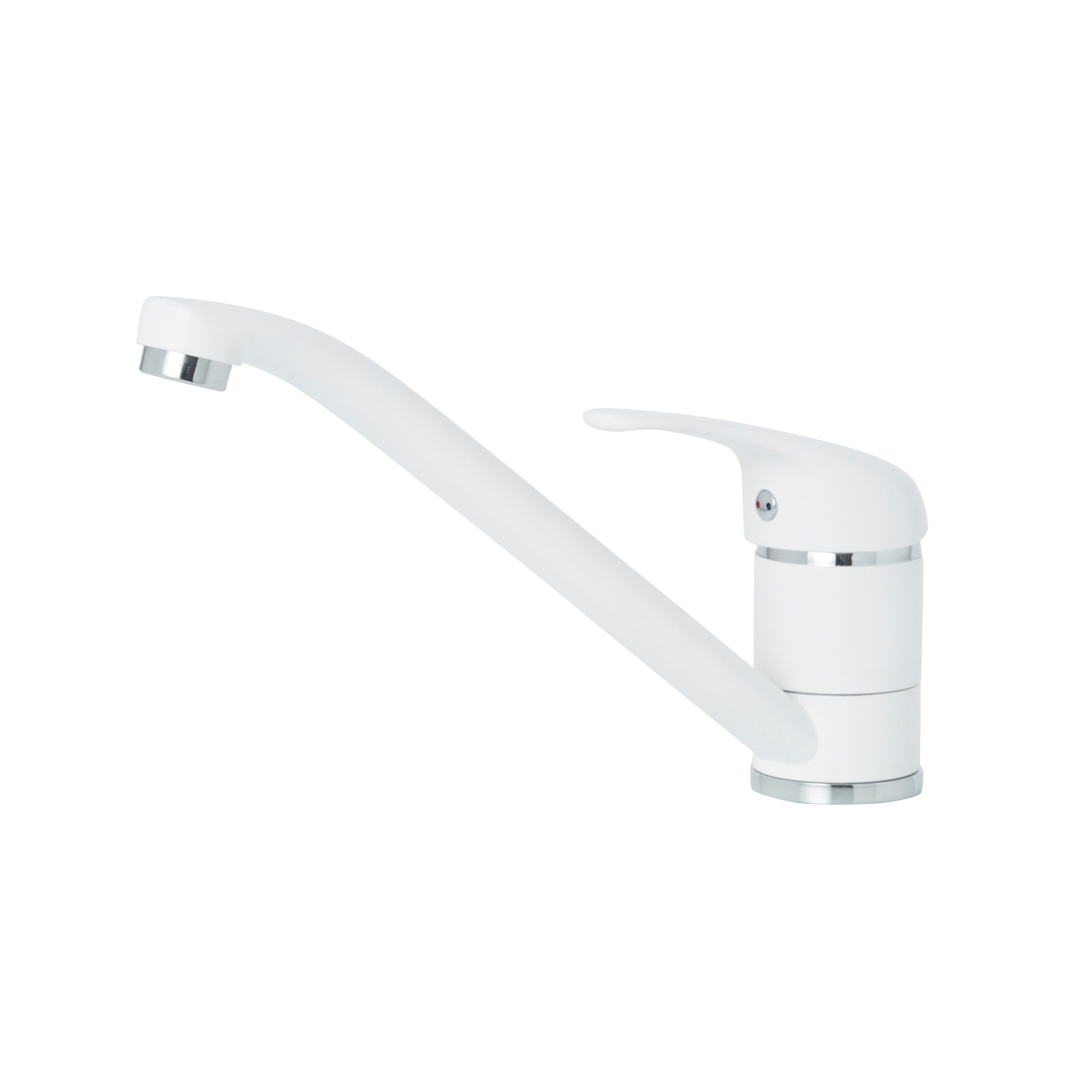 Huka White Kitchen Top lever Mixer tap 