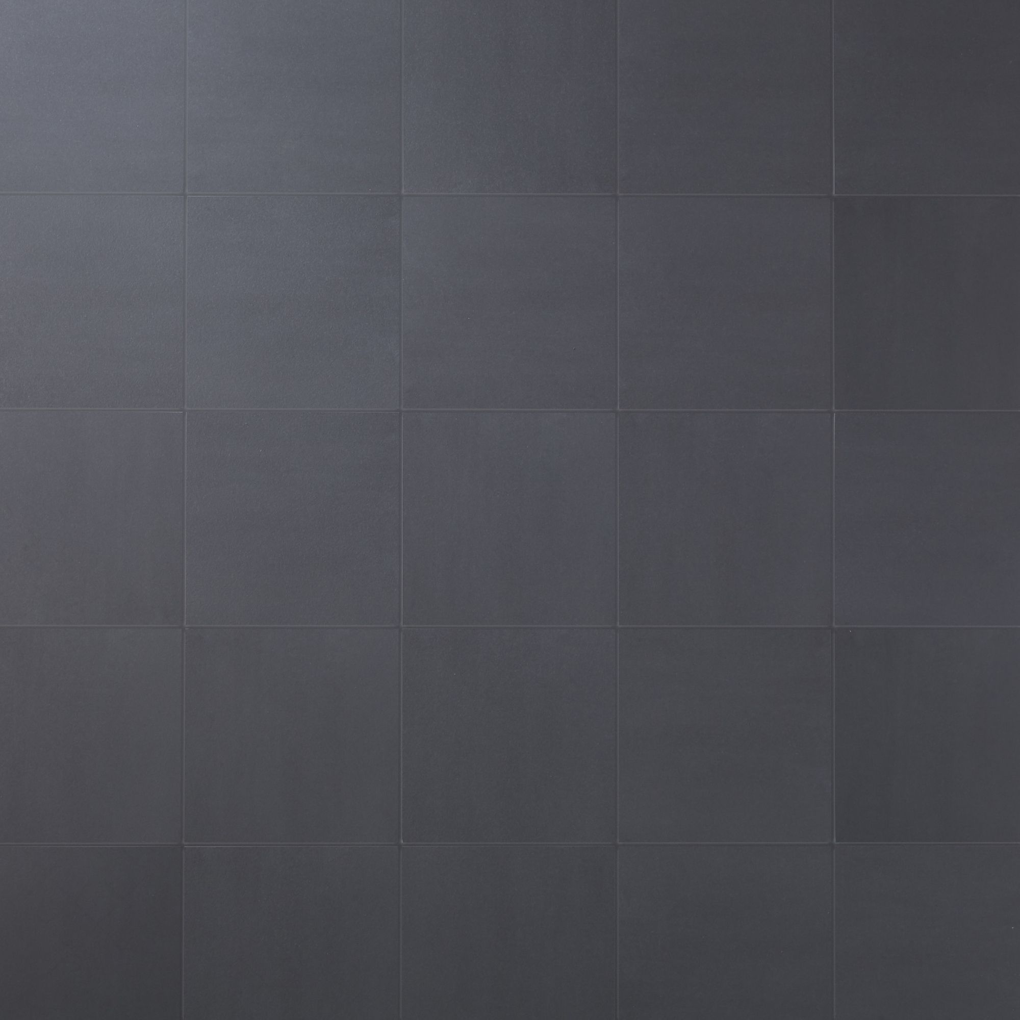 Hydrolic Anthracite Matt Concrete effect Porcelain Wall & floor Tile, Pack of 25, (L)200mm (W)200mm