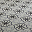 Hydrolic Black & white Matt Flower Porcelain Wall & floor Tile Sample