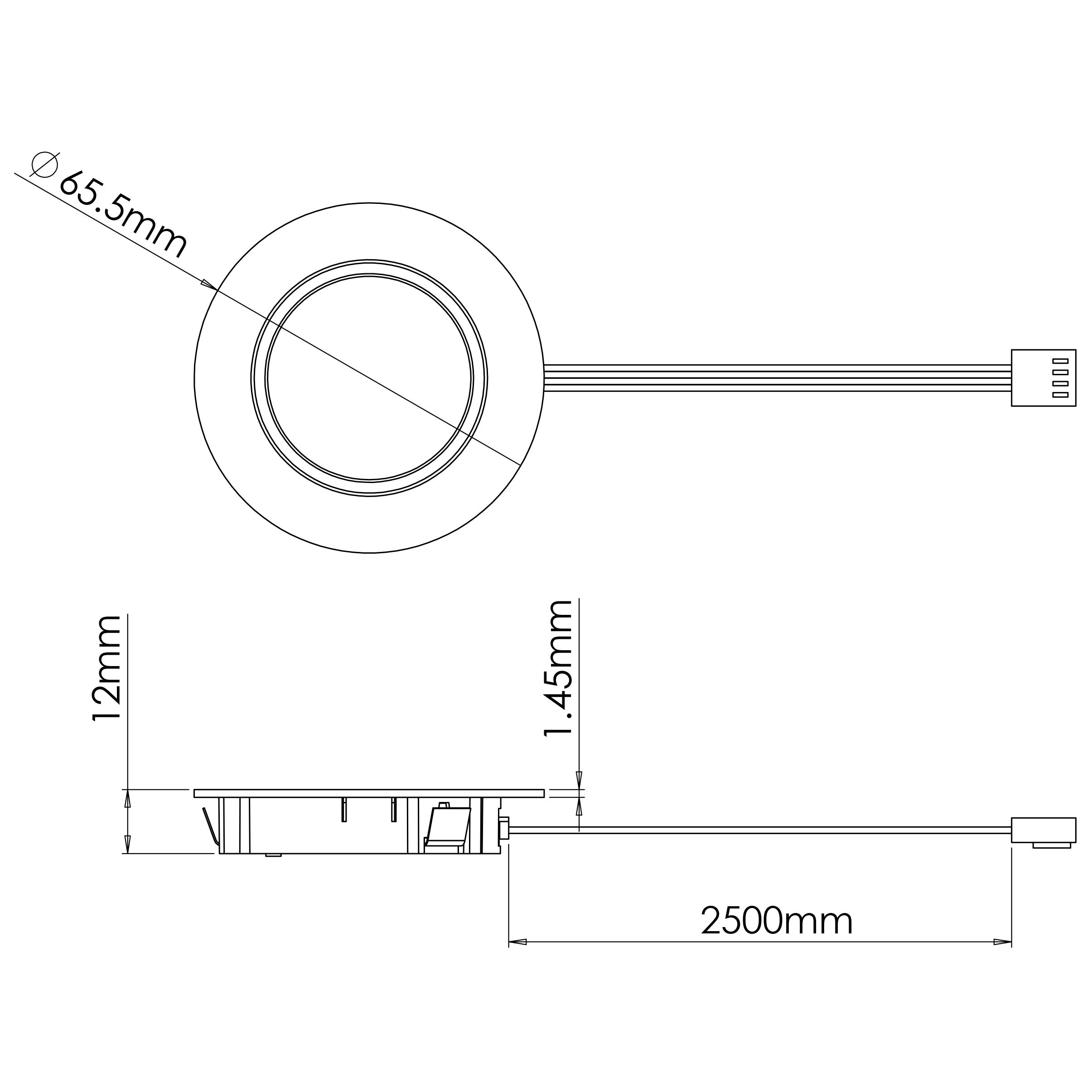 Hype R Pro Stainless steel effect Mains-powered LED Variable white Under cabinet light IP20 (L)65mm (W)65mm, Pack of 3