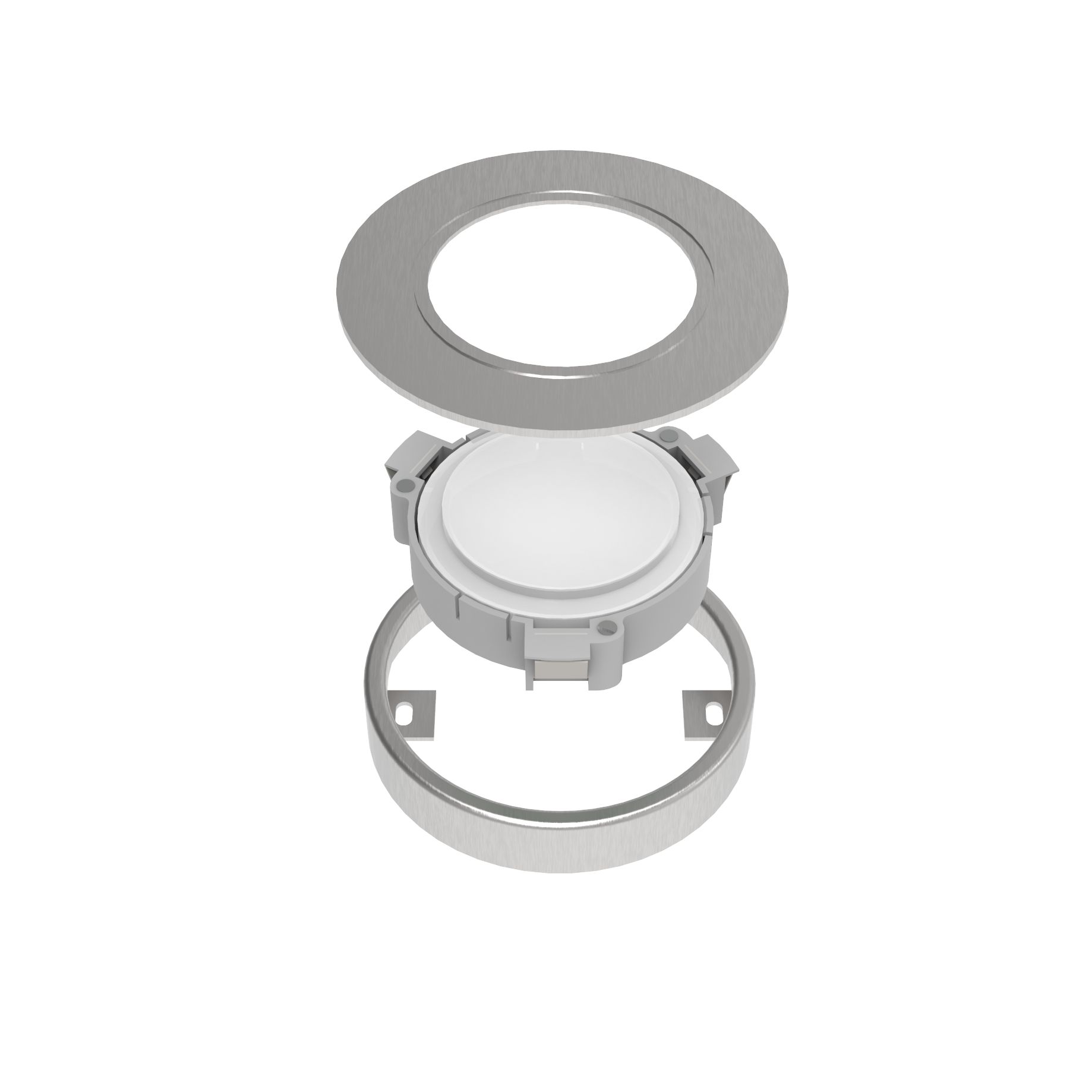 Hype R Pro Stainless steel effect Mains-powered LED Variable white Under cabinet light IP20 (L)65mm (W)65mm, Pack of 3