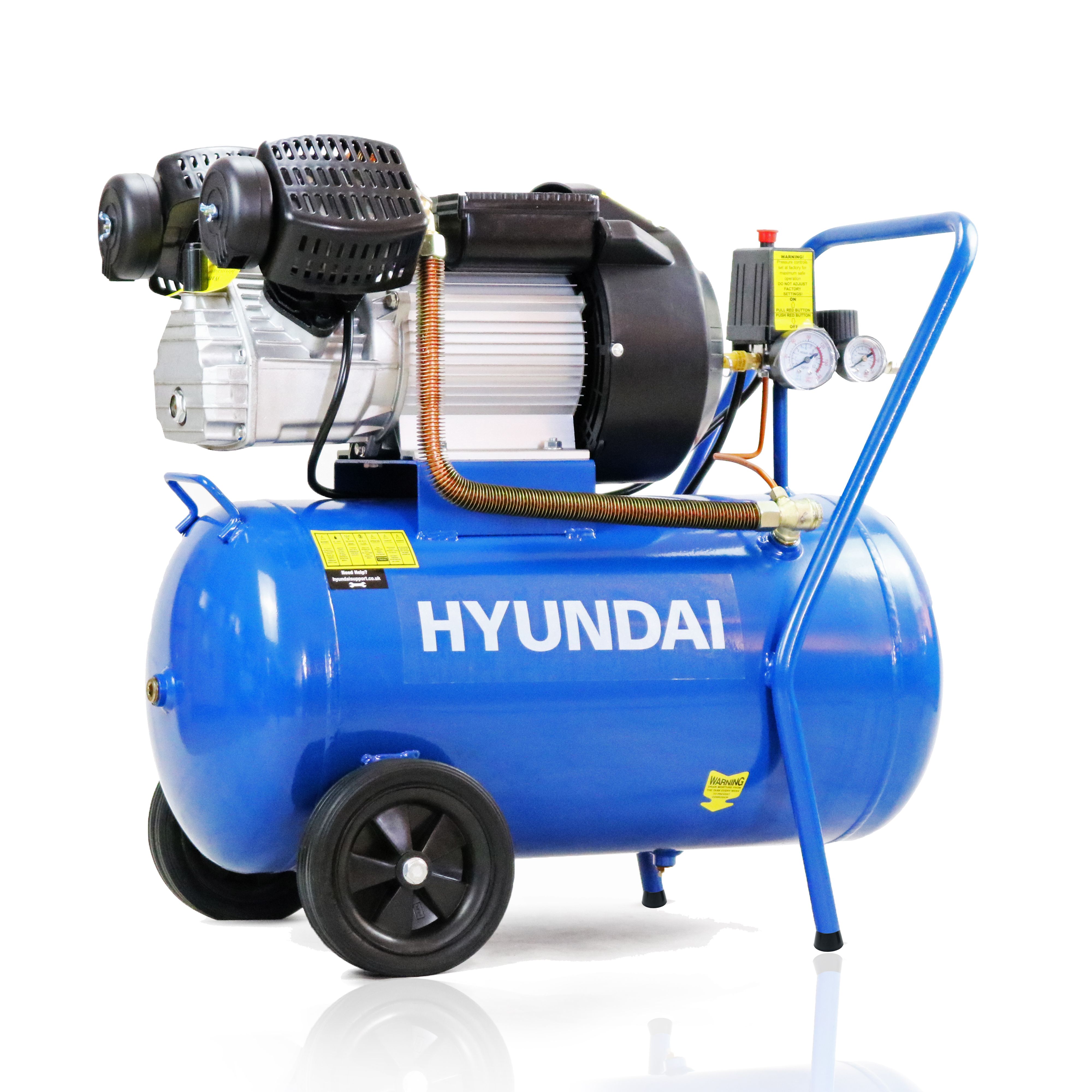 Hyundai oil lubricating 230V 50L Corded Compressor HY3050V