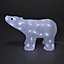 Ice white LED Polar bear Silhouette