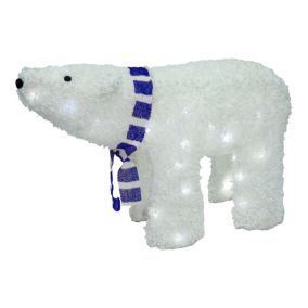 Ice white LED White Polar bear Single Christmas light (H) 480mm