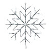 Ice white LED White Snowflake Silhouette (H) 490mm