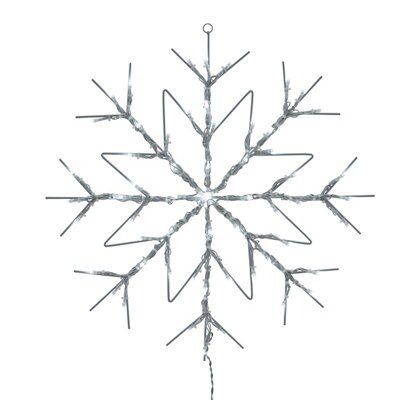 Ice white LED White Snowflake Silhouette (H) 490mm
